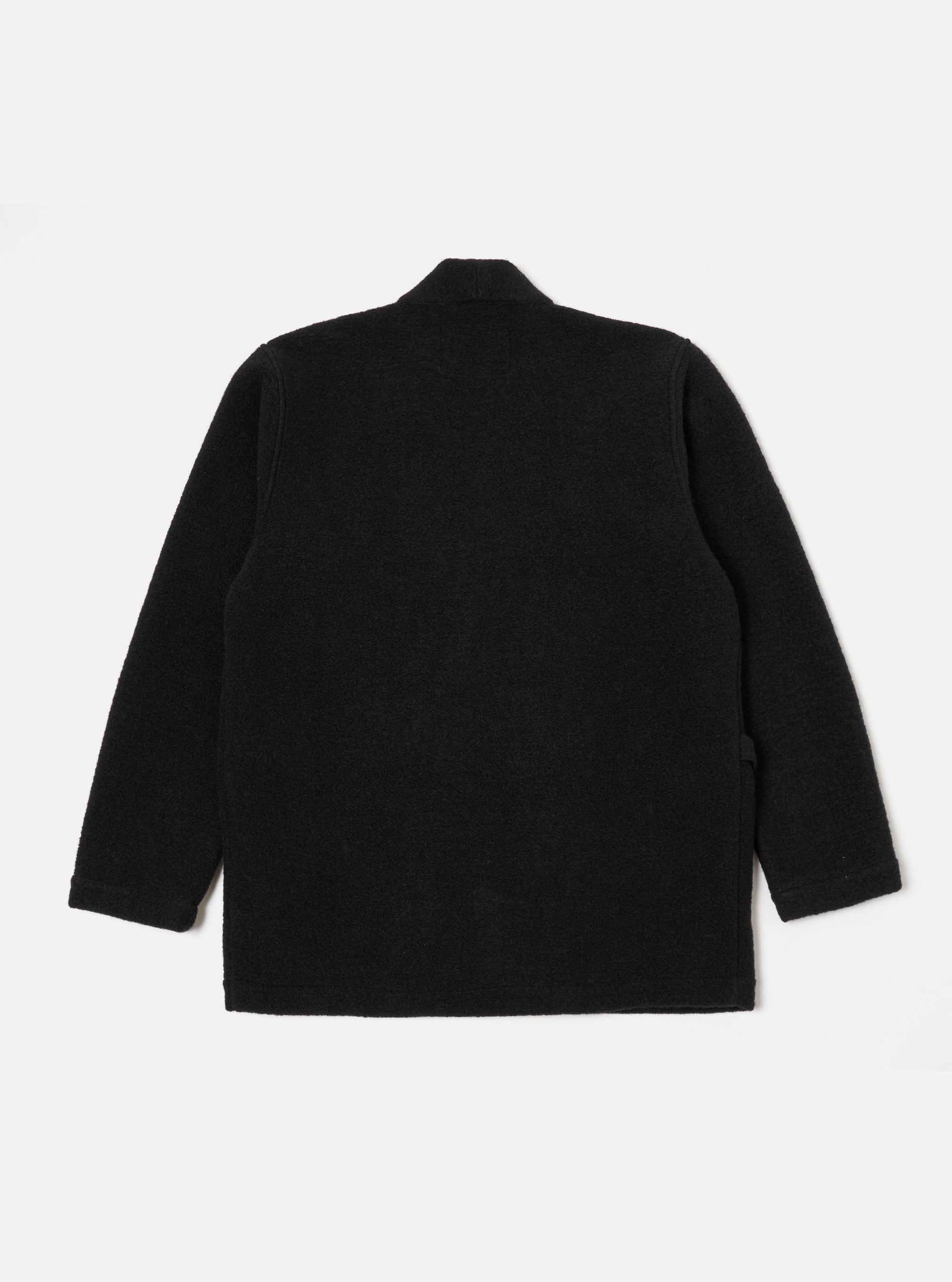 Black Wool Fleece Kyoto Work Jacket