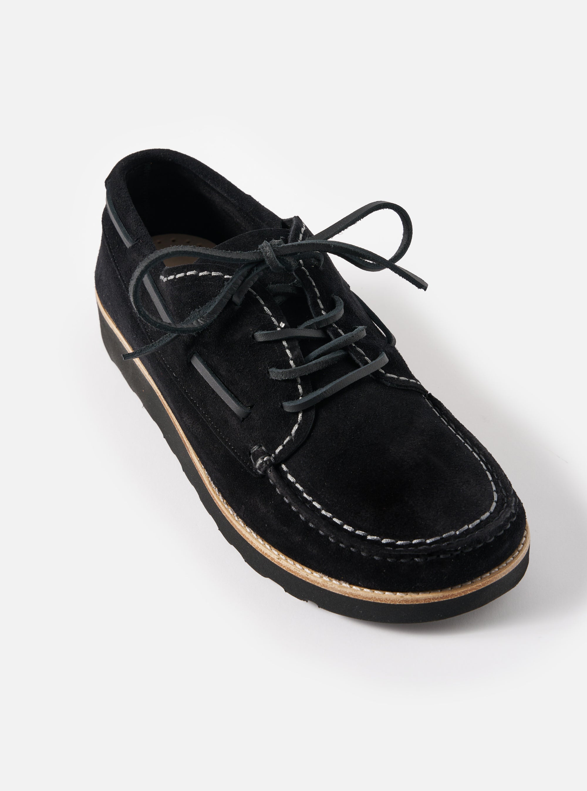 Zardus for Universal Works Black Suede Oliver