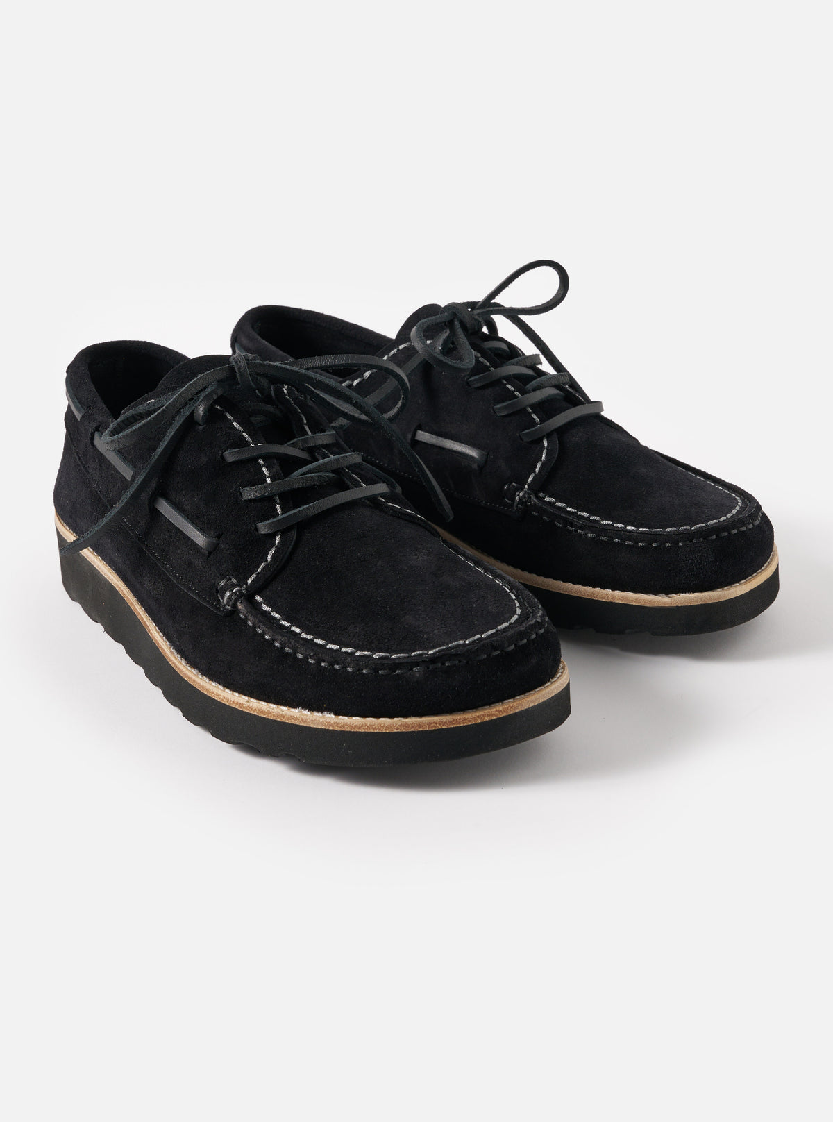 Zardus for Universal Works Black Suede Oliver