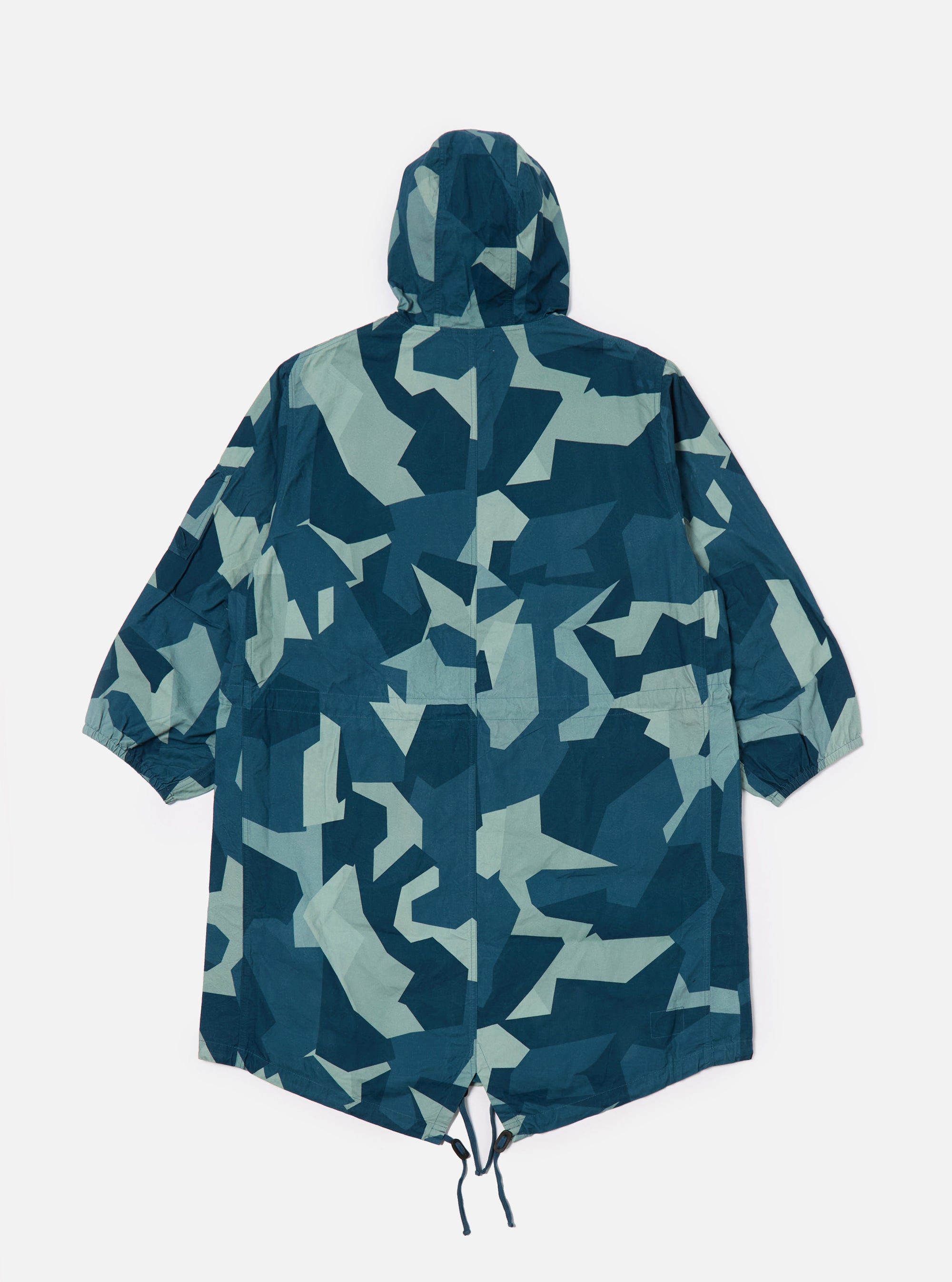 Blue Swedish Camo Beach Parka