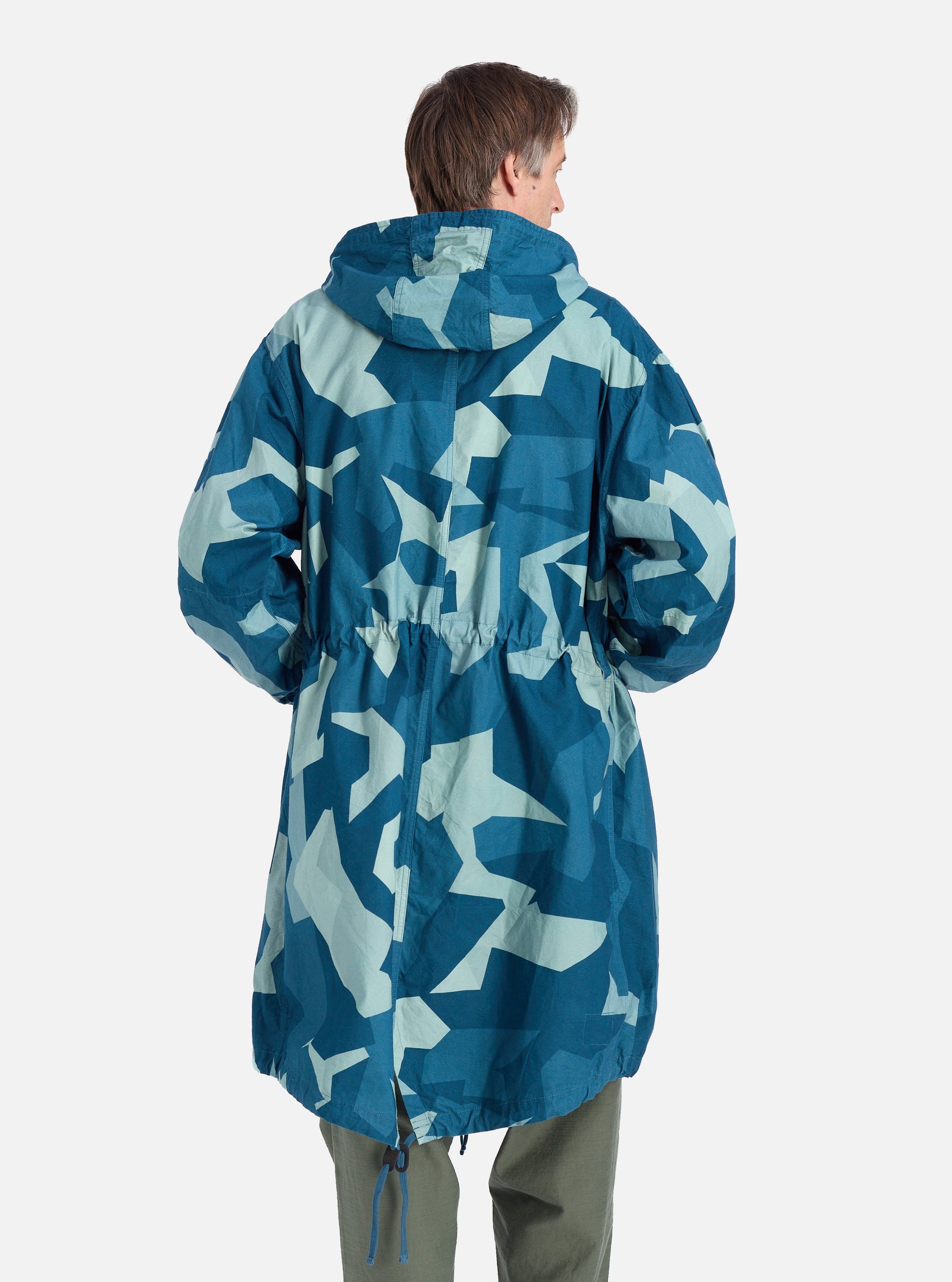 Blue Swedish Camo Beach Parka