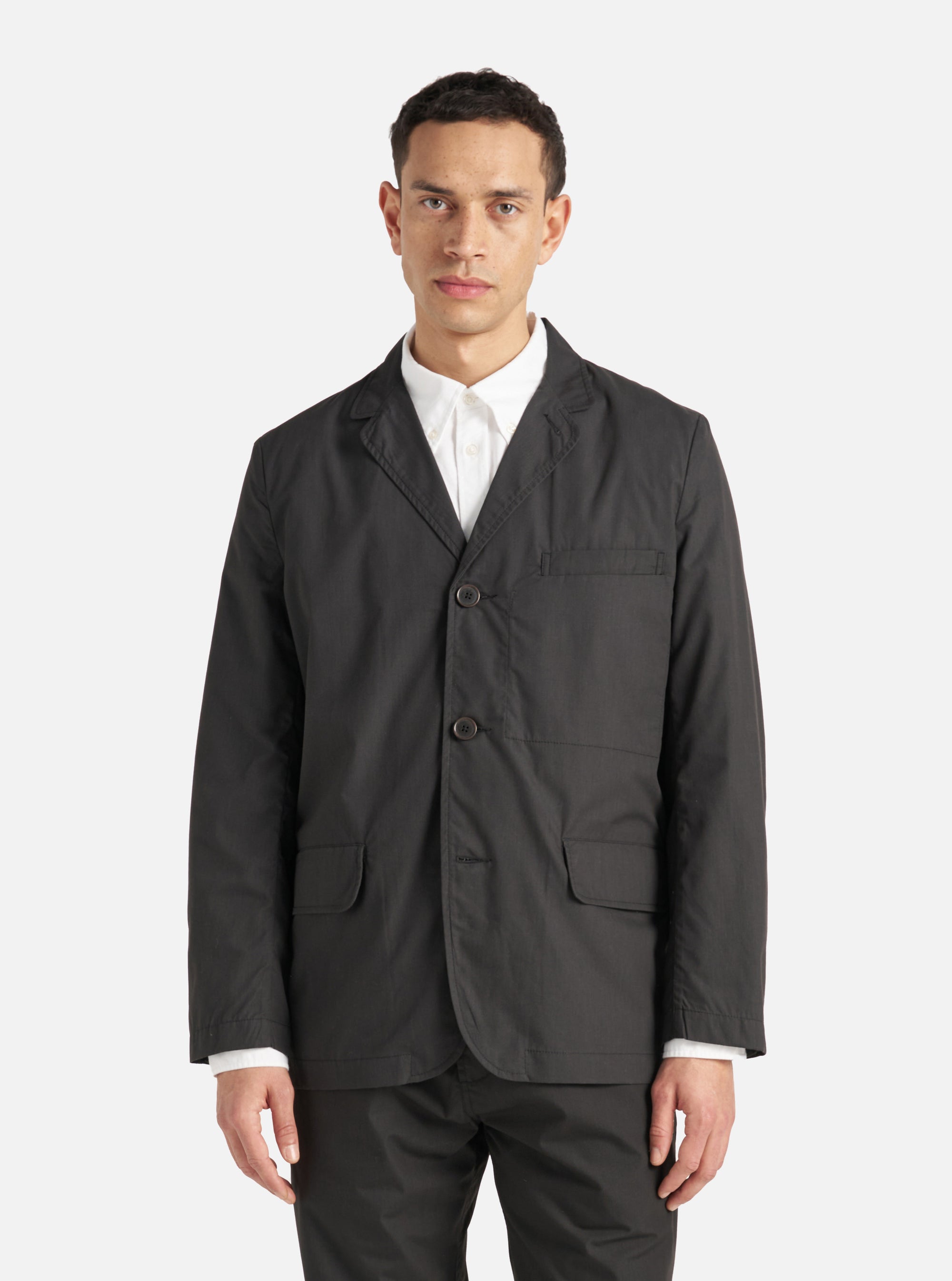 Black Recycled Polytech Capitol Jacket