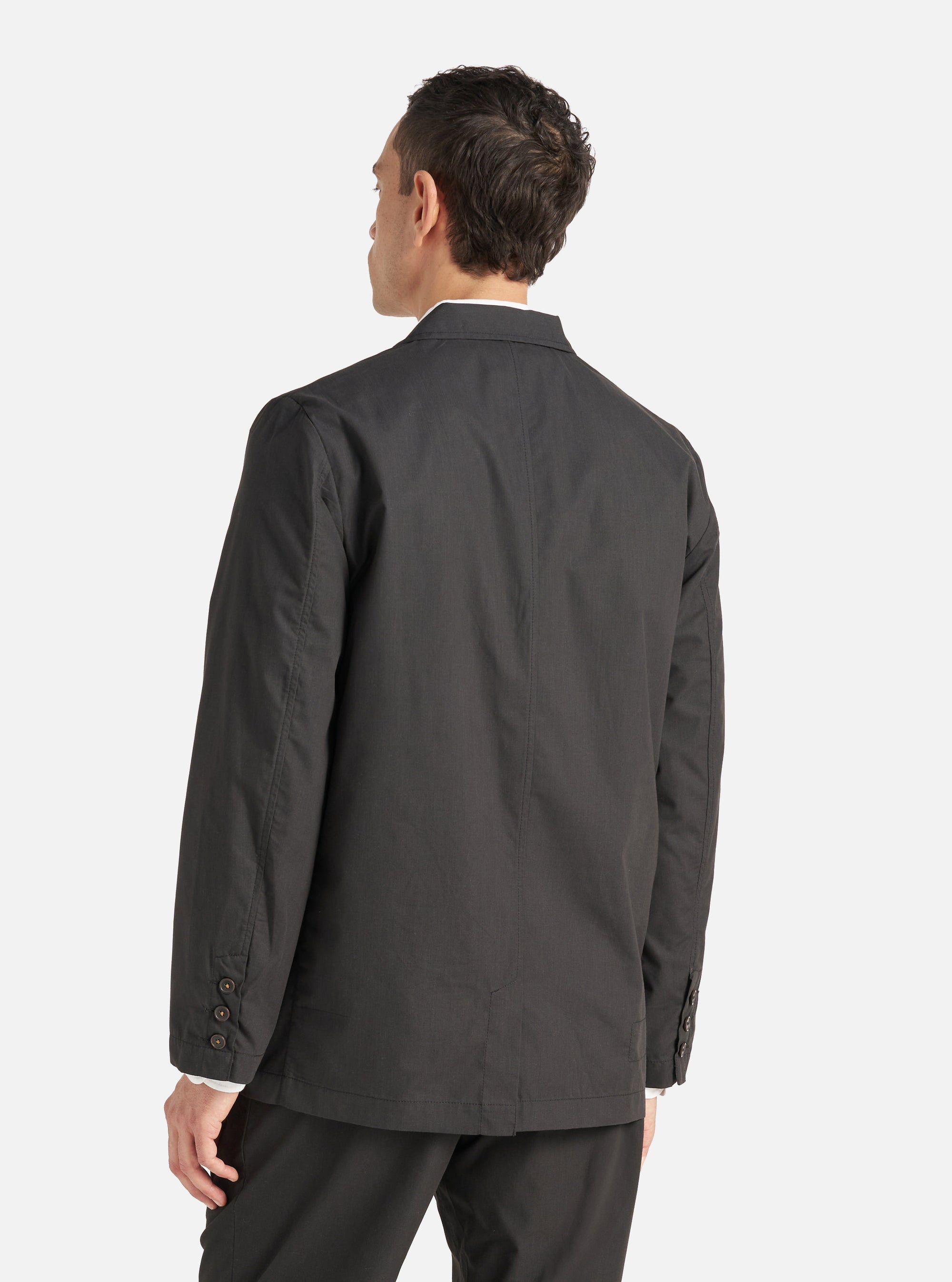 Black Recycled Polytech Capitol Jacket