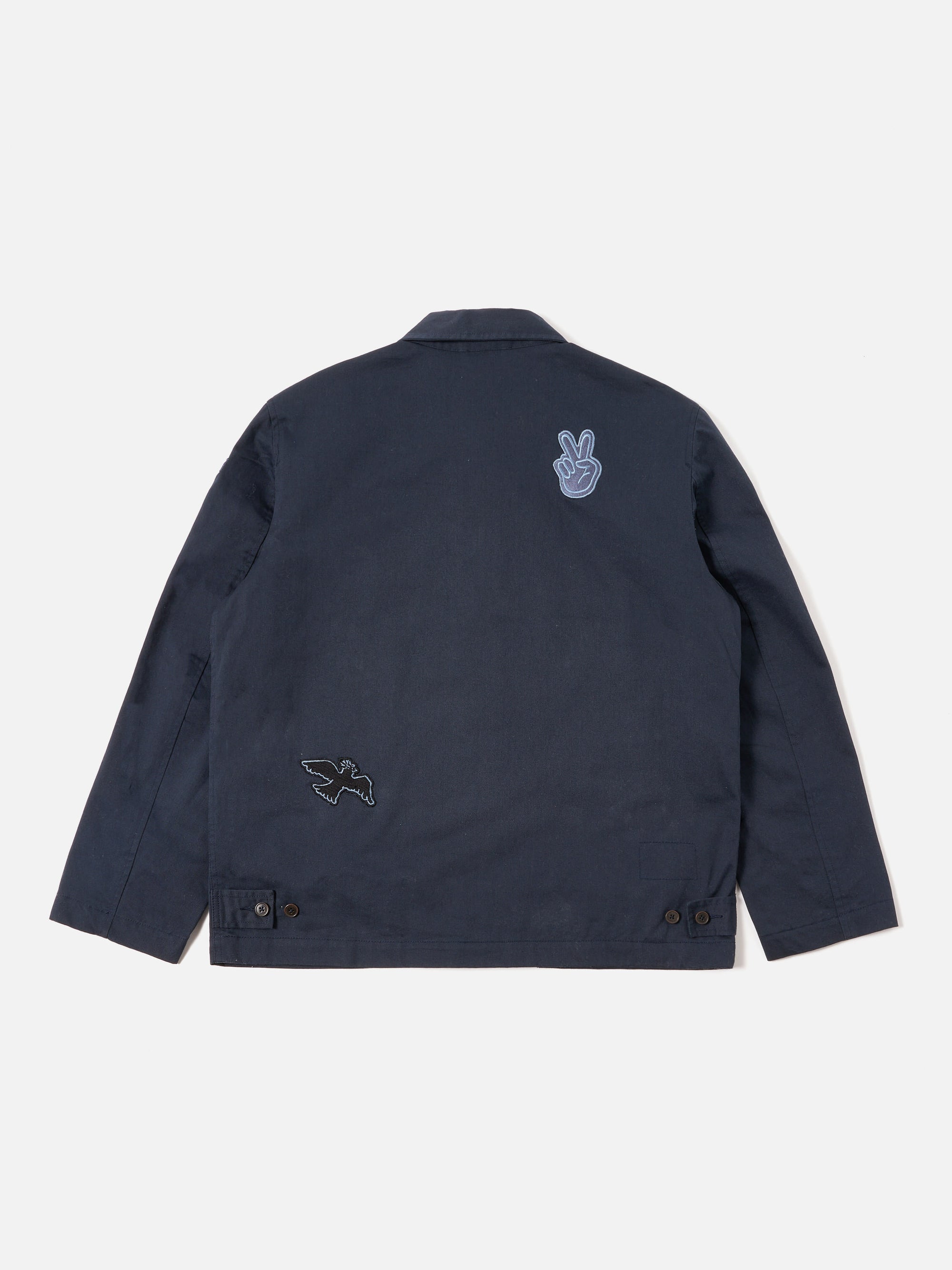 Navy Twill/Badges Drizzler Jacket