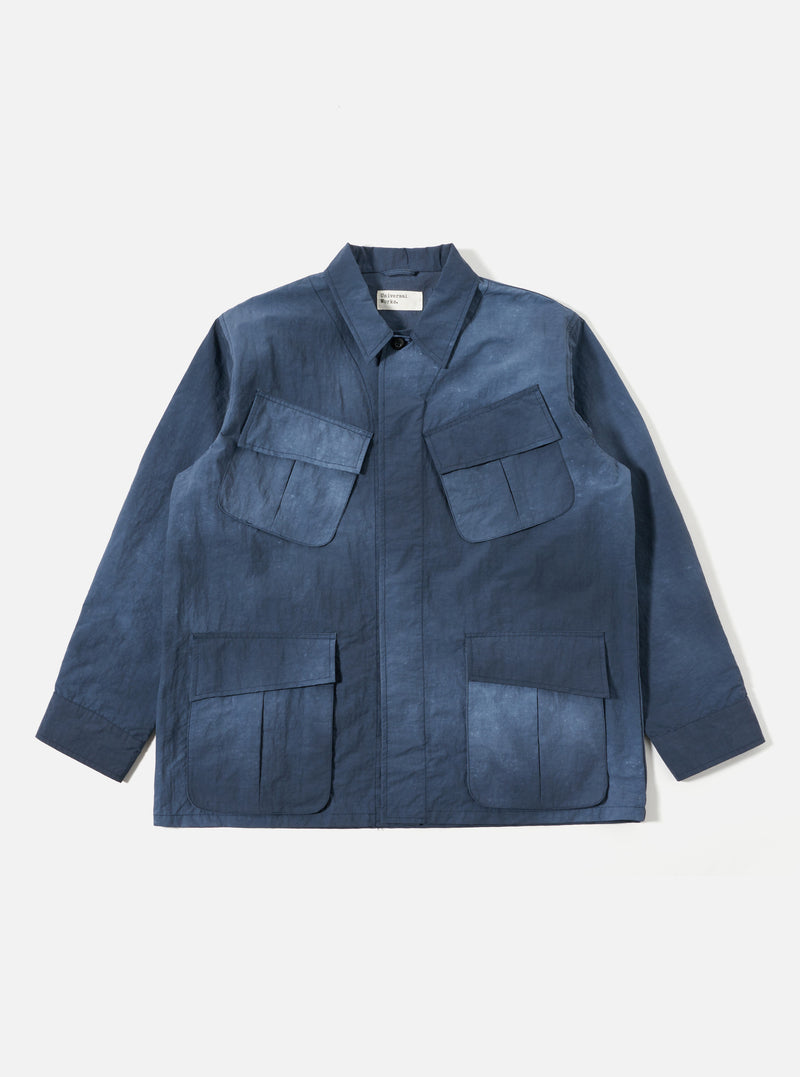 Navy Recycled Splash Nylon Jungle Jacket
