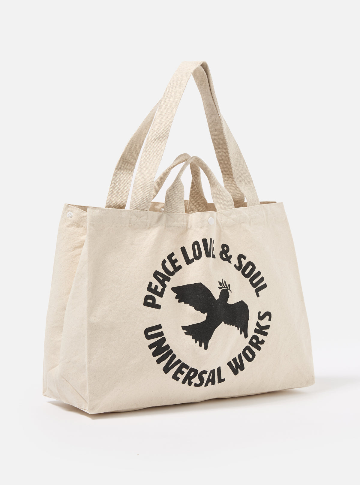 Ecru Canvas Market Tote