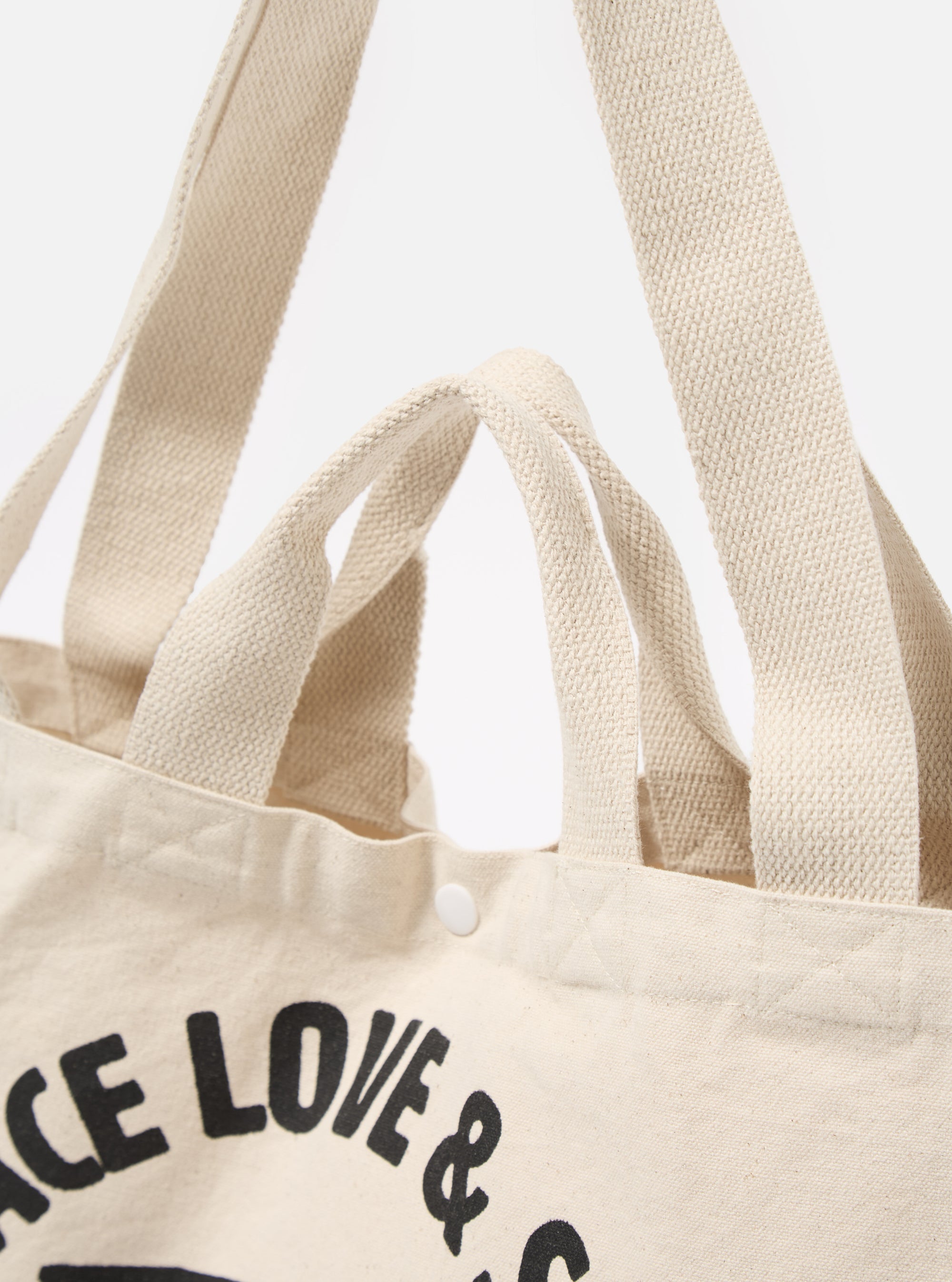 Ecru Canvas Market Tote
