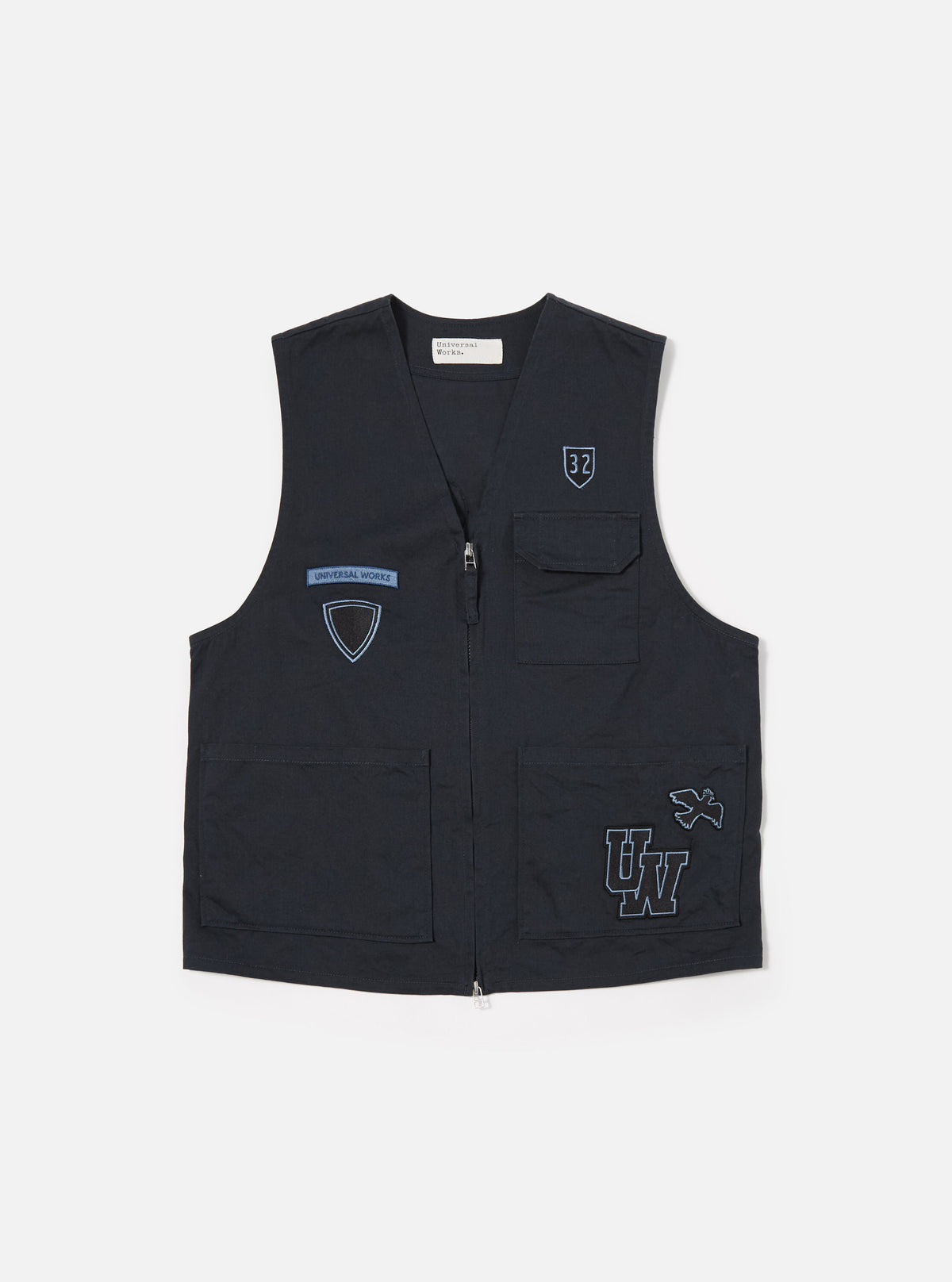 Navy Twill/Badges Marine Gilet