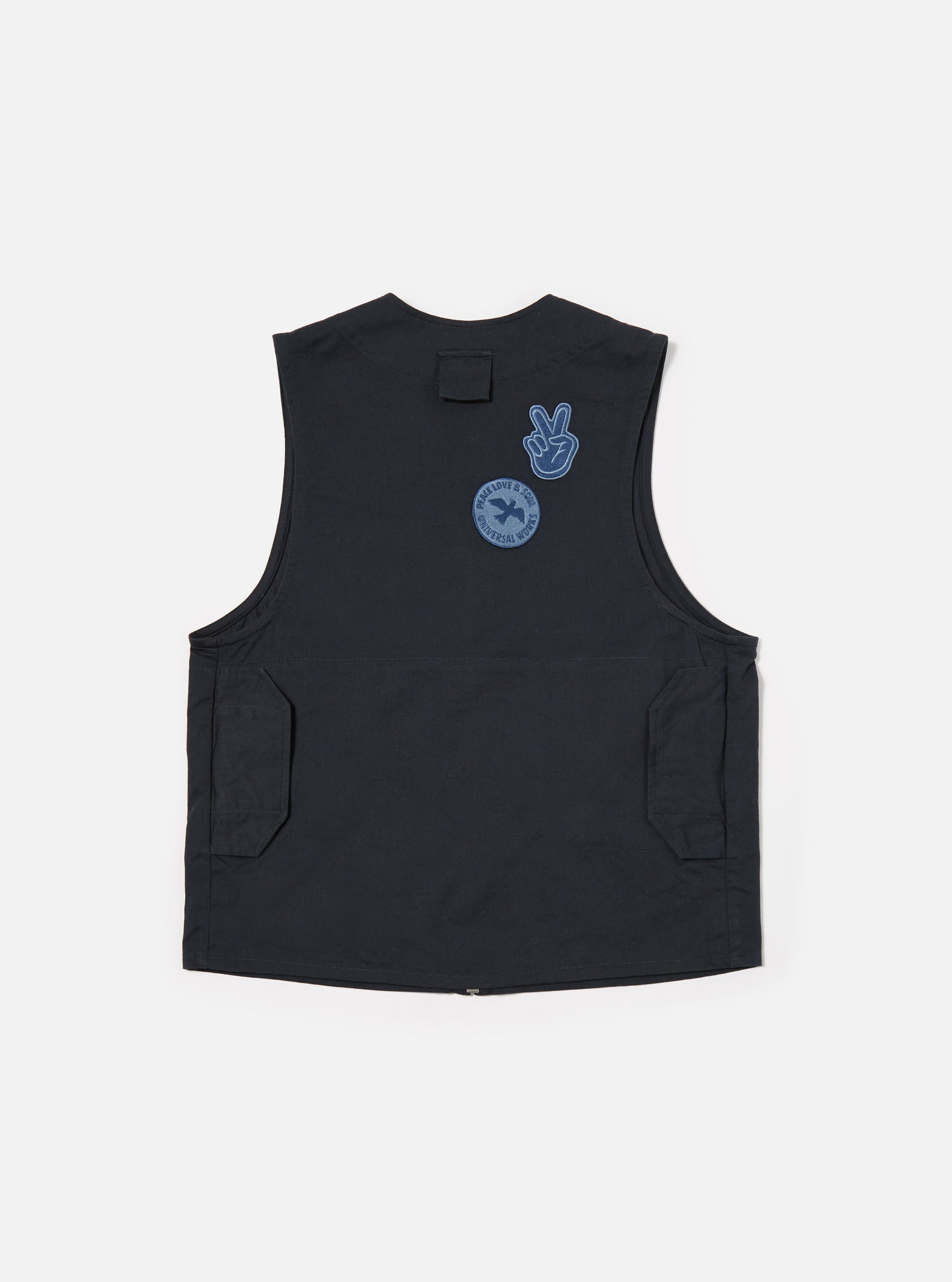 Navy Twill/Badges Marine Gilet
