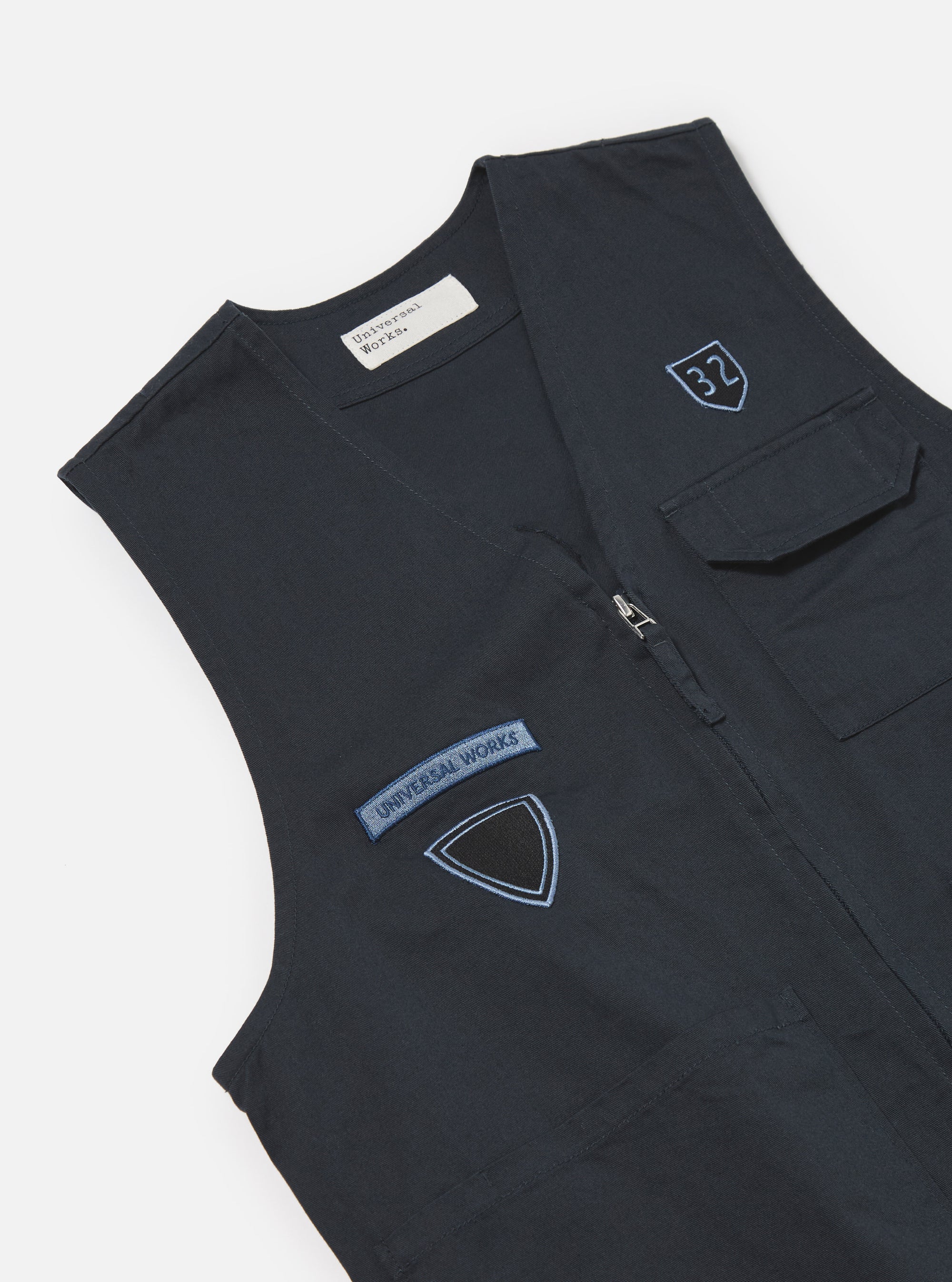 Navy Twill/Badges Marine Gilet