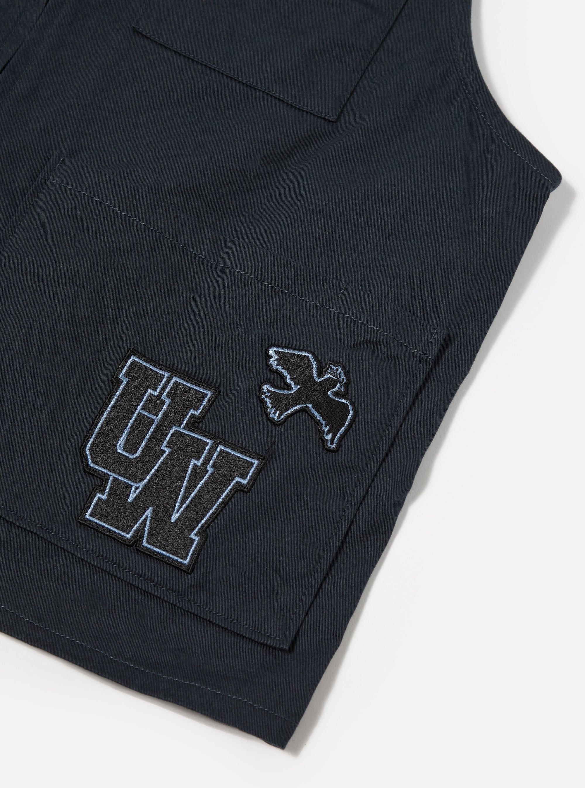 Navy Twill/Badges Marine Gilet