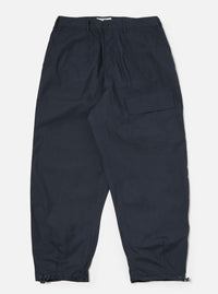 Navy Recycled Polytech Loose Pilot Trouser