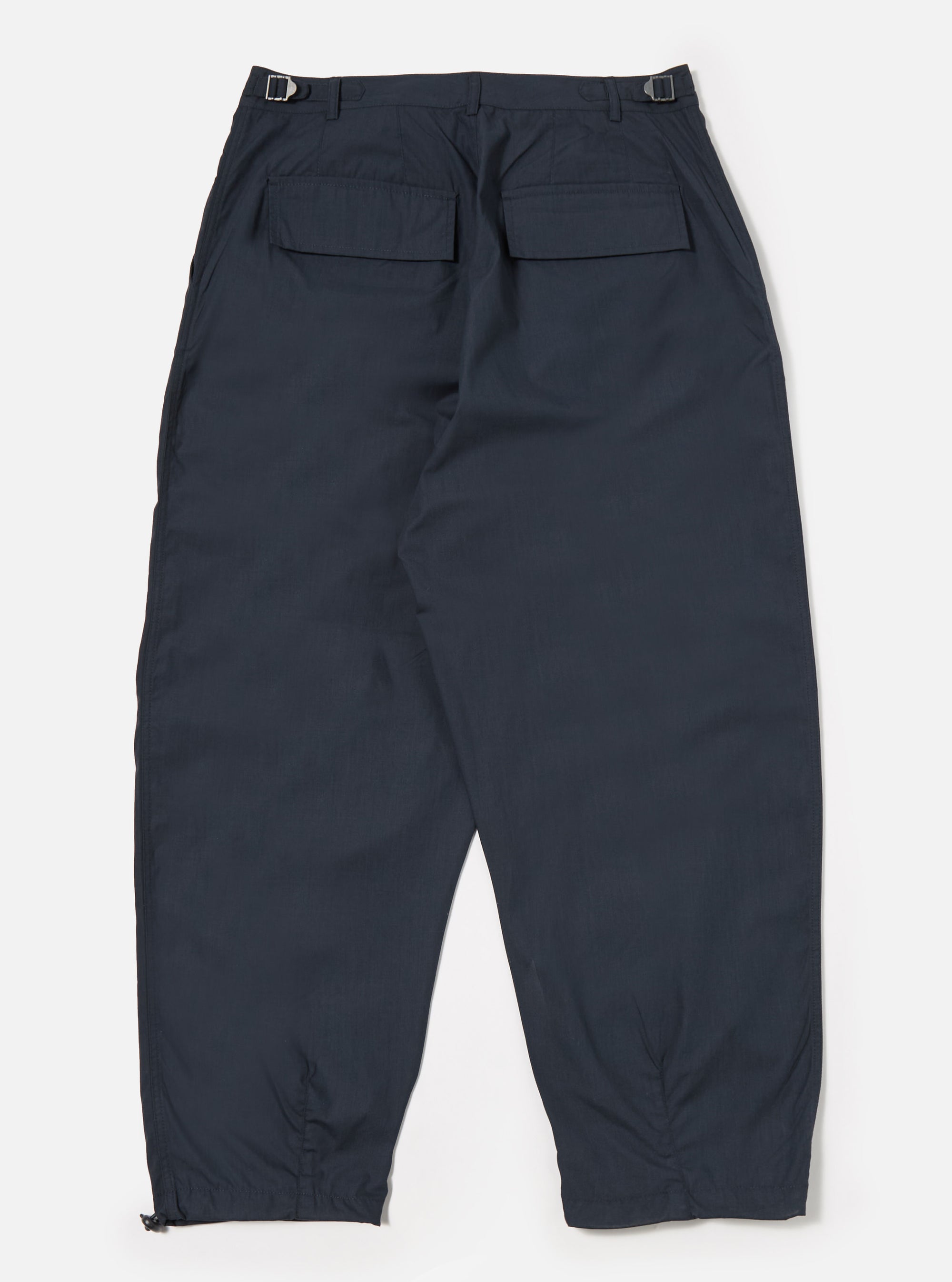 Navy Recycled Polytech Loose Pilot Trouser