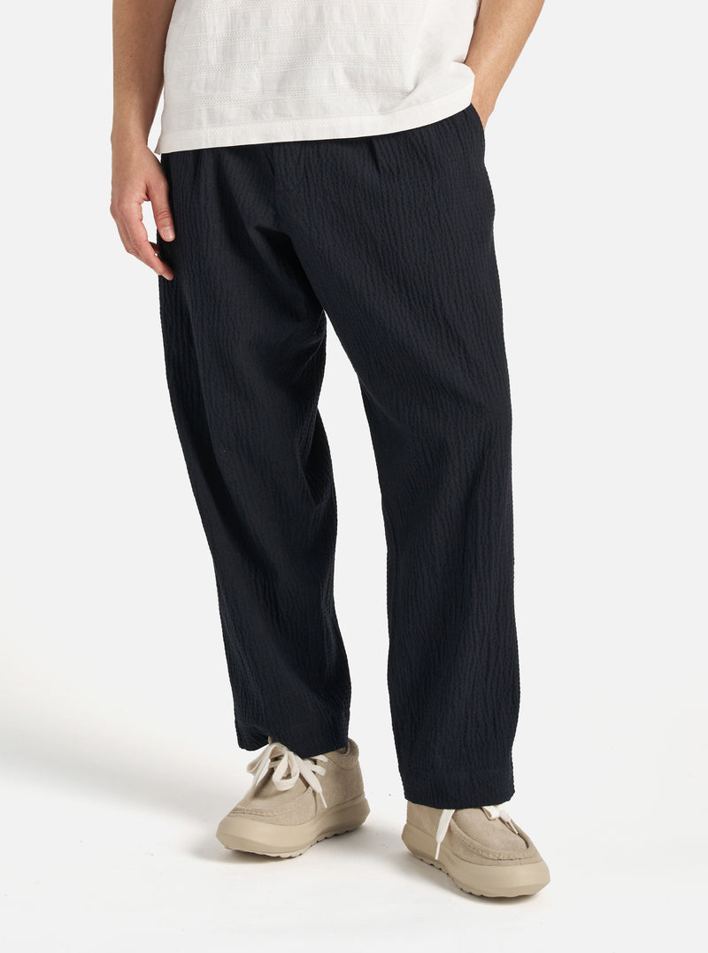 Dark Navy Ospina Cotton Oxford Pant