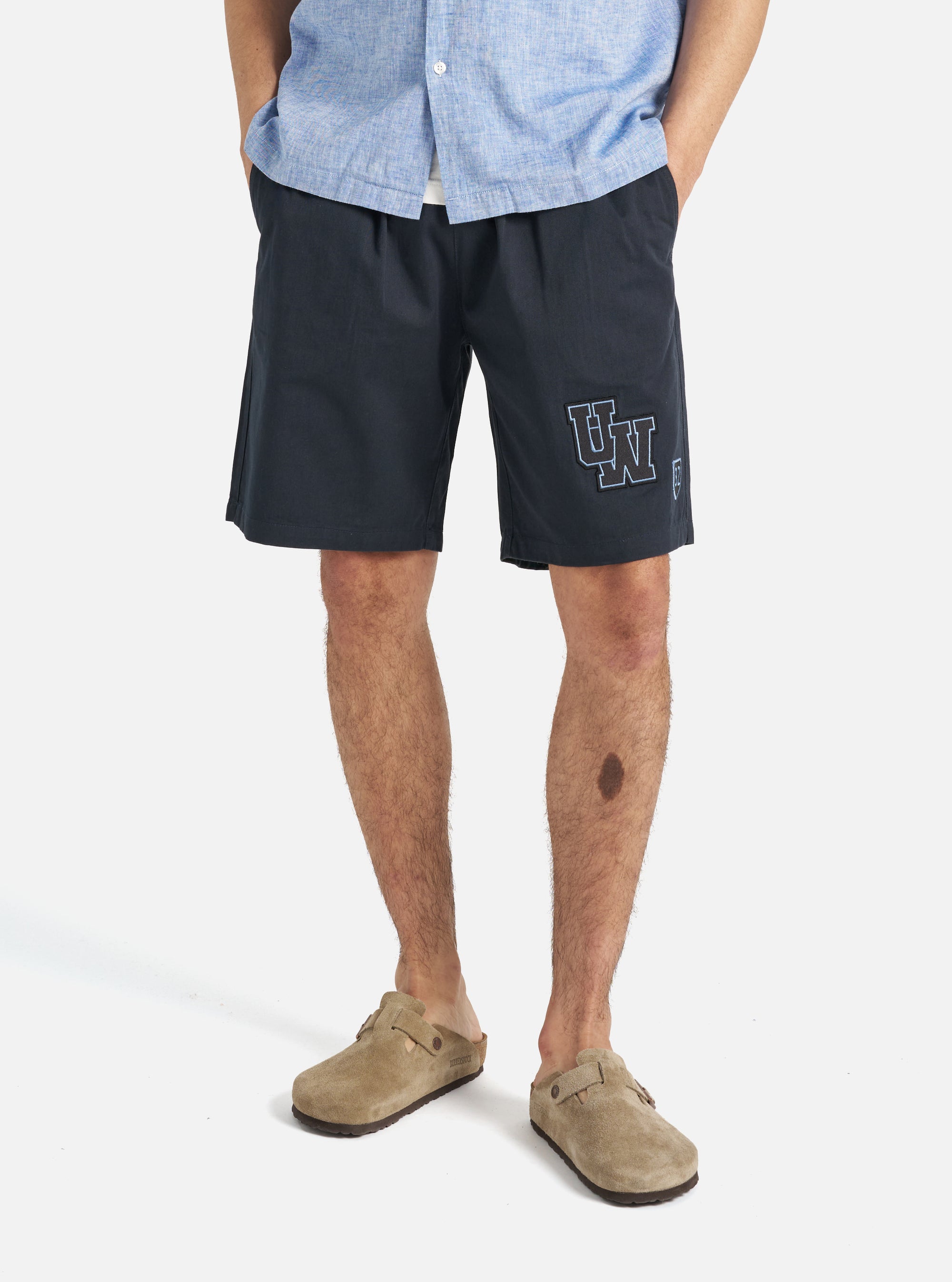 Navy Twill/Badges Simple Short