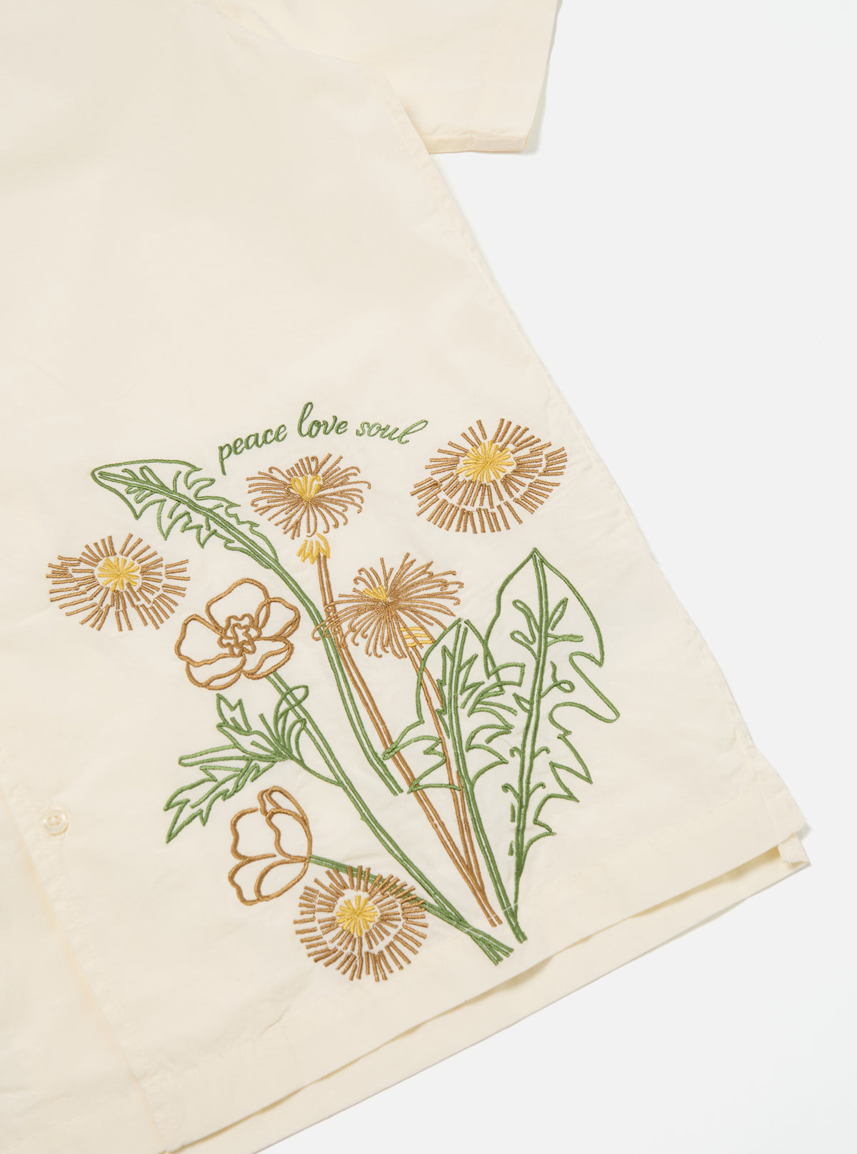 Flower Mountain x Universal Works Ecru Broadcloth Minari Shirt