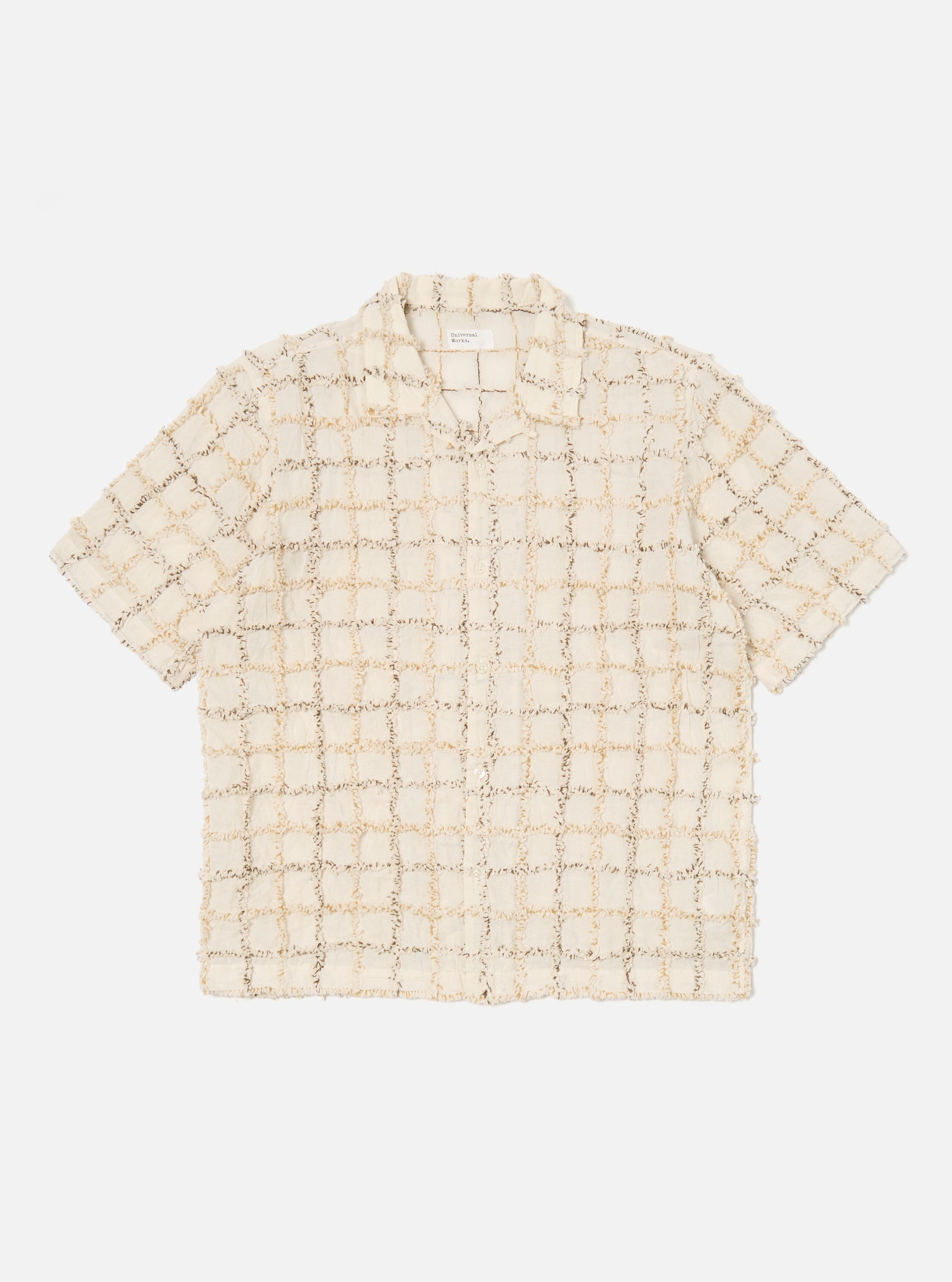 Ecru 3D Check Road Shirt