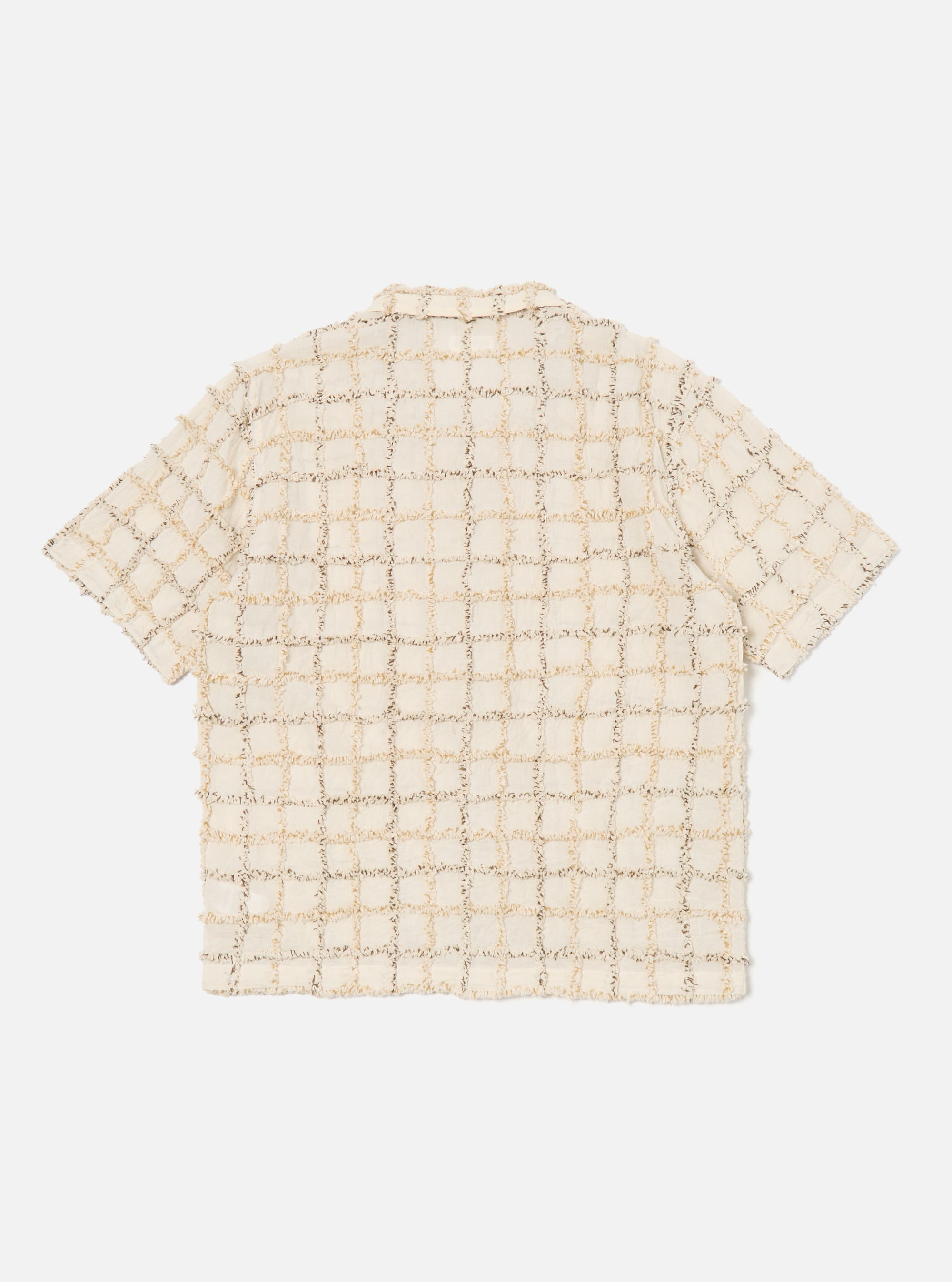 Ecru 3D Check Road Shirt
