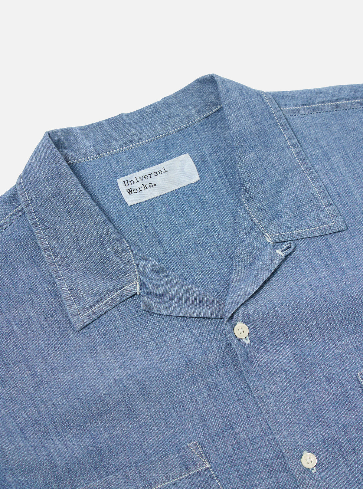 Washed Indigo Chambray Summer Overshirt