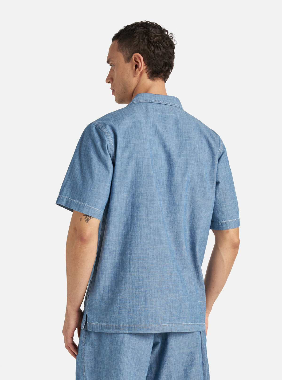Washed Indigo Chambray Summer Overshirt