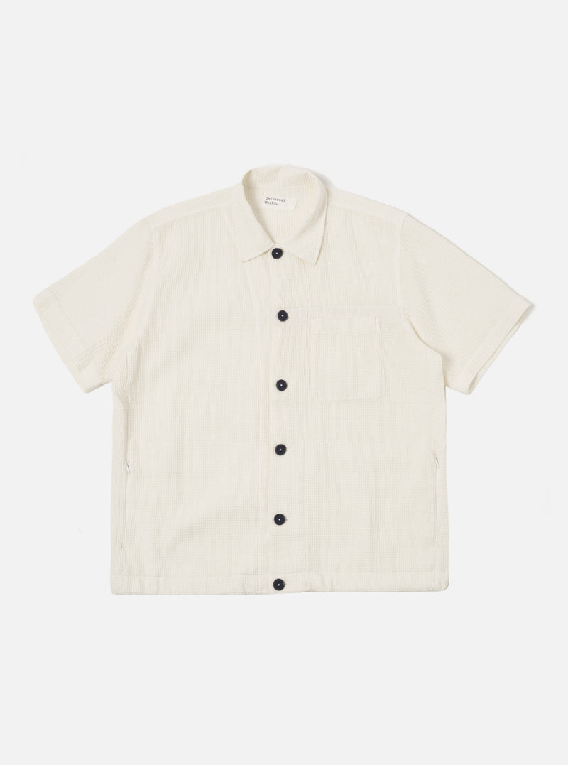 Ecru Japanese Waffle Tech Overshirt