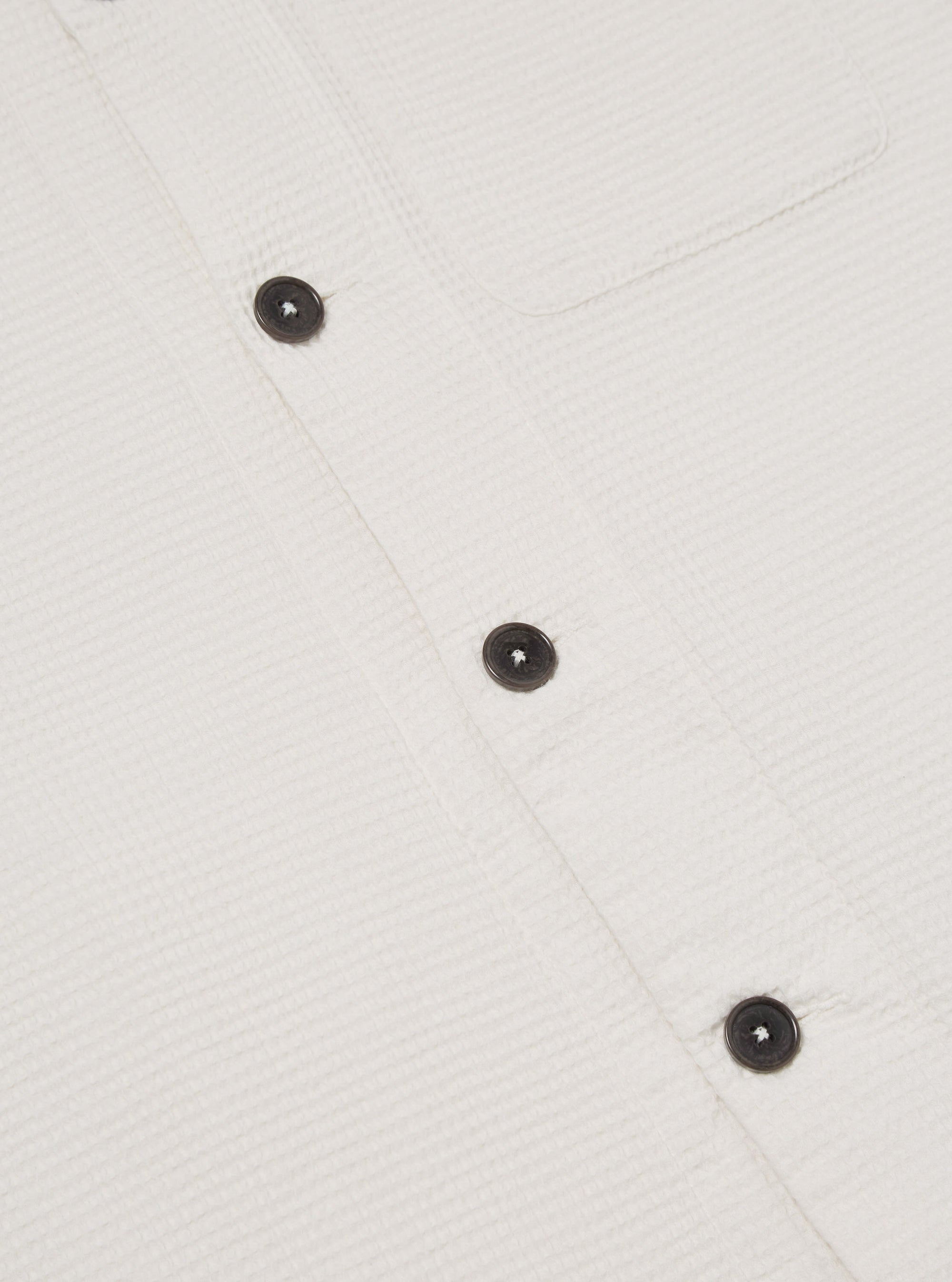 Ecru Japanese Waffle Tech Overshirt
