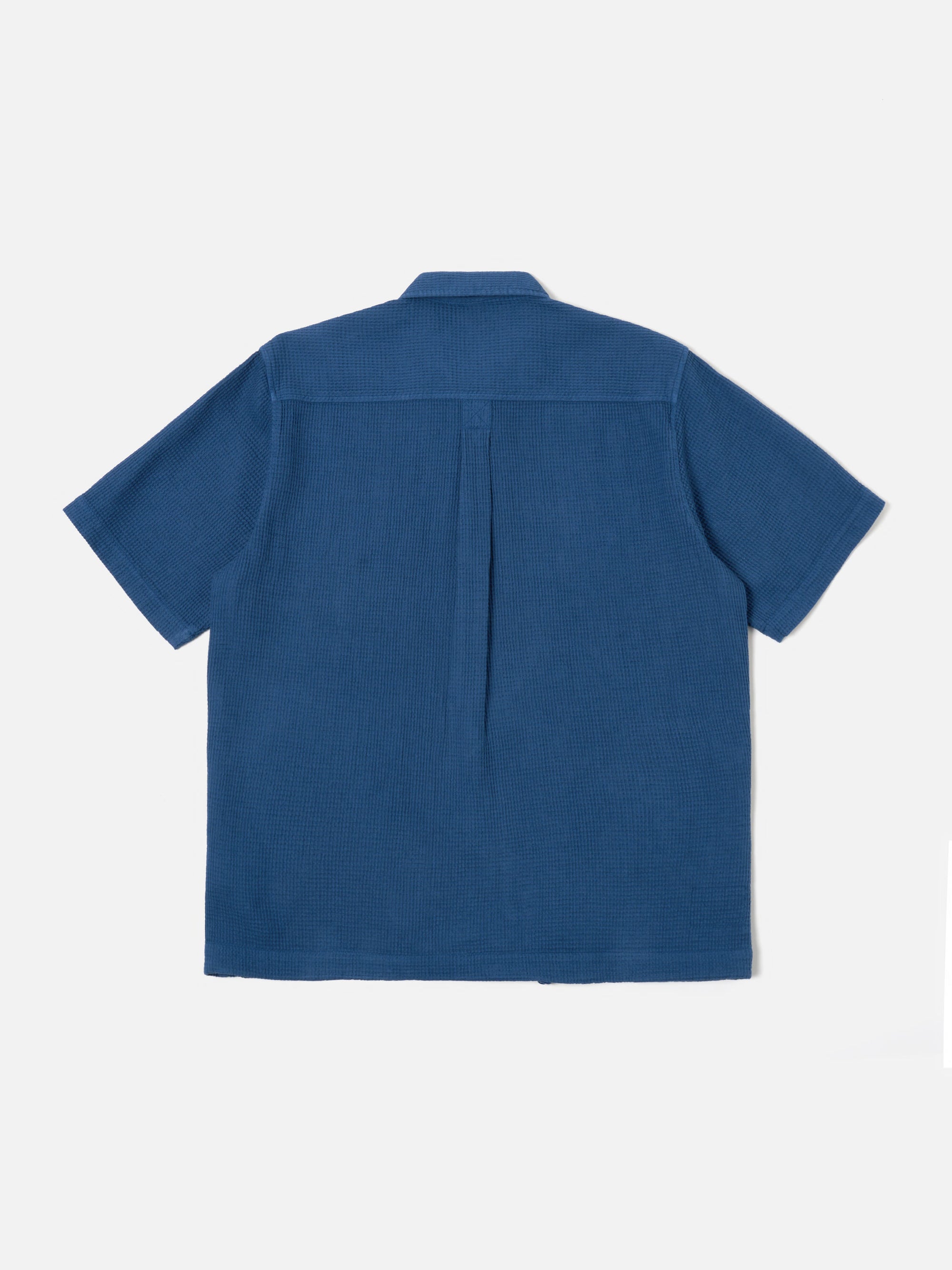 Navy Japanese Waffle Tech Overshirt