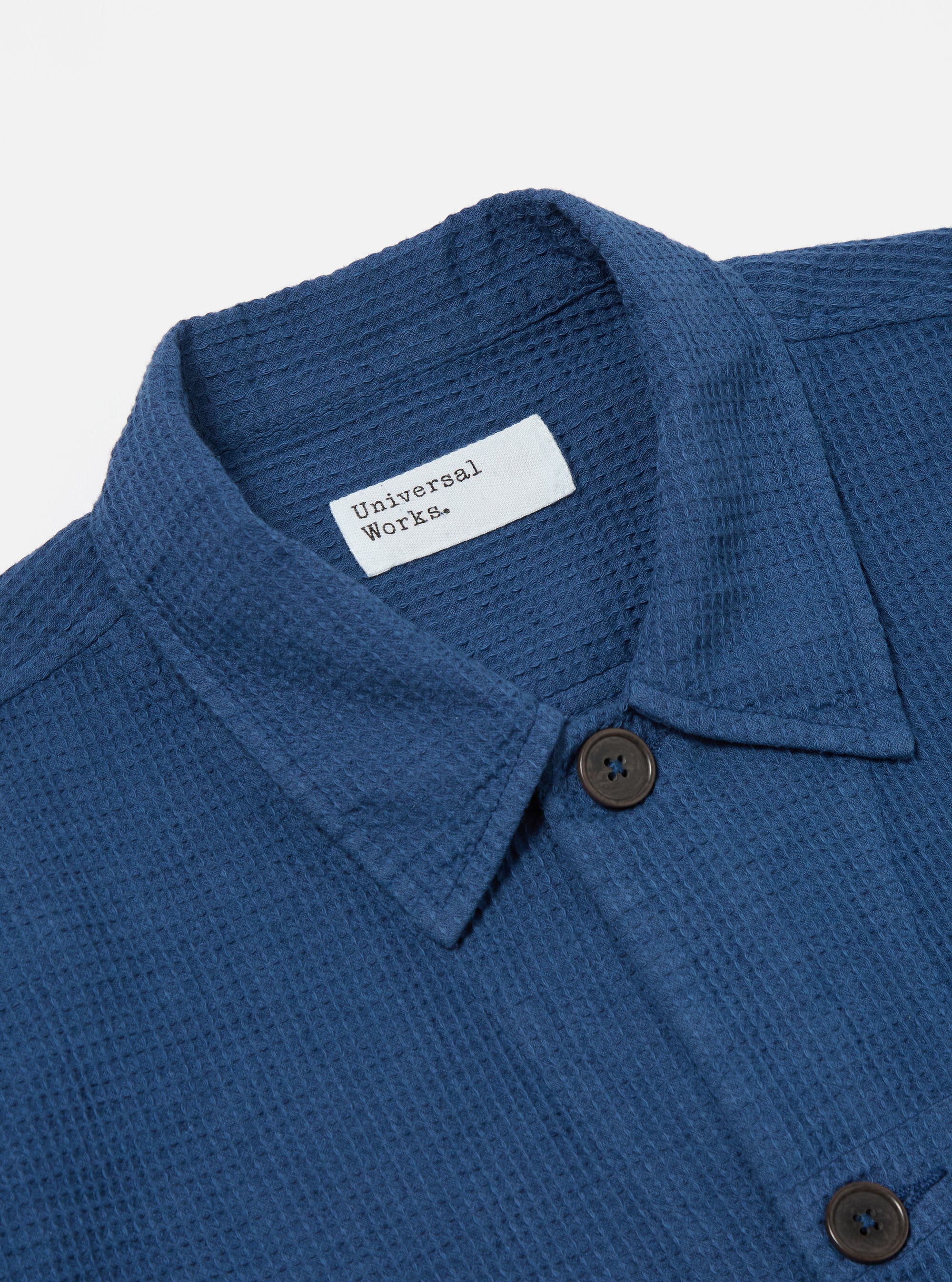 Navy Japanese Waffle Tech Overshirt