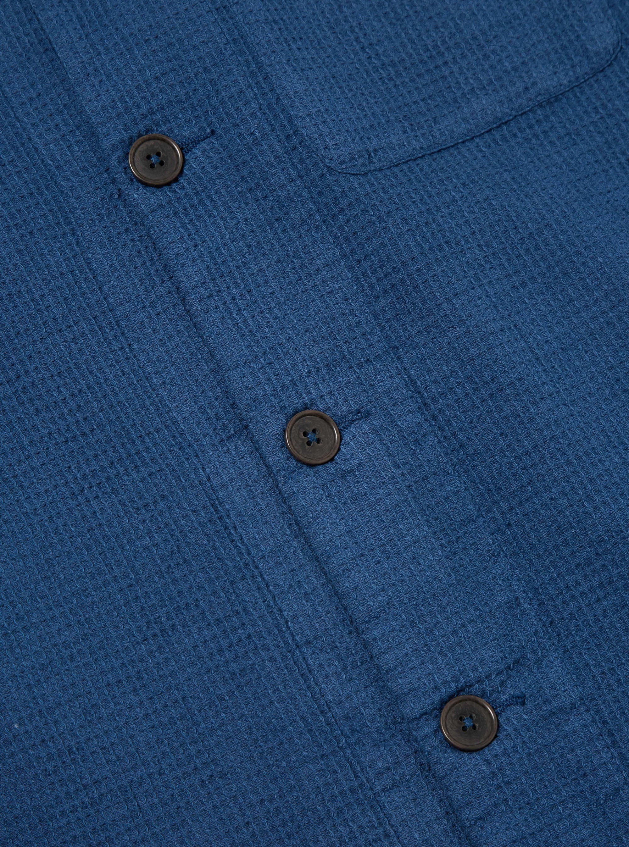 Navy Japanese Waffle Tech Overshirt