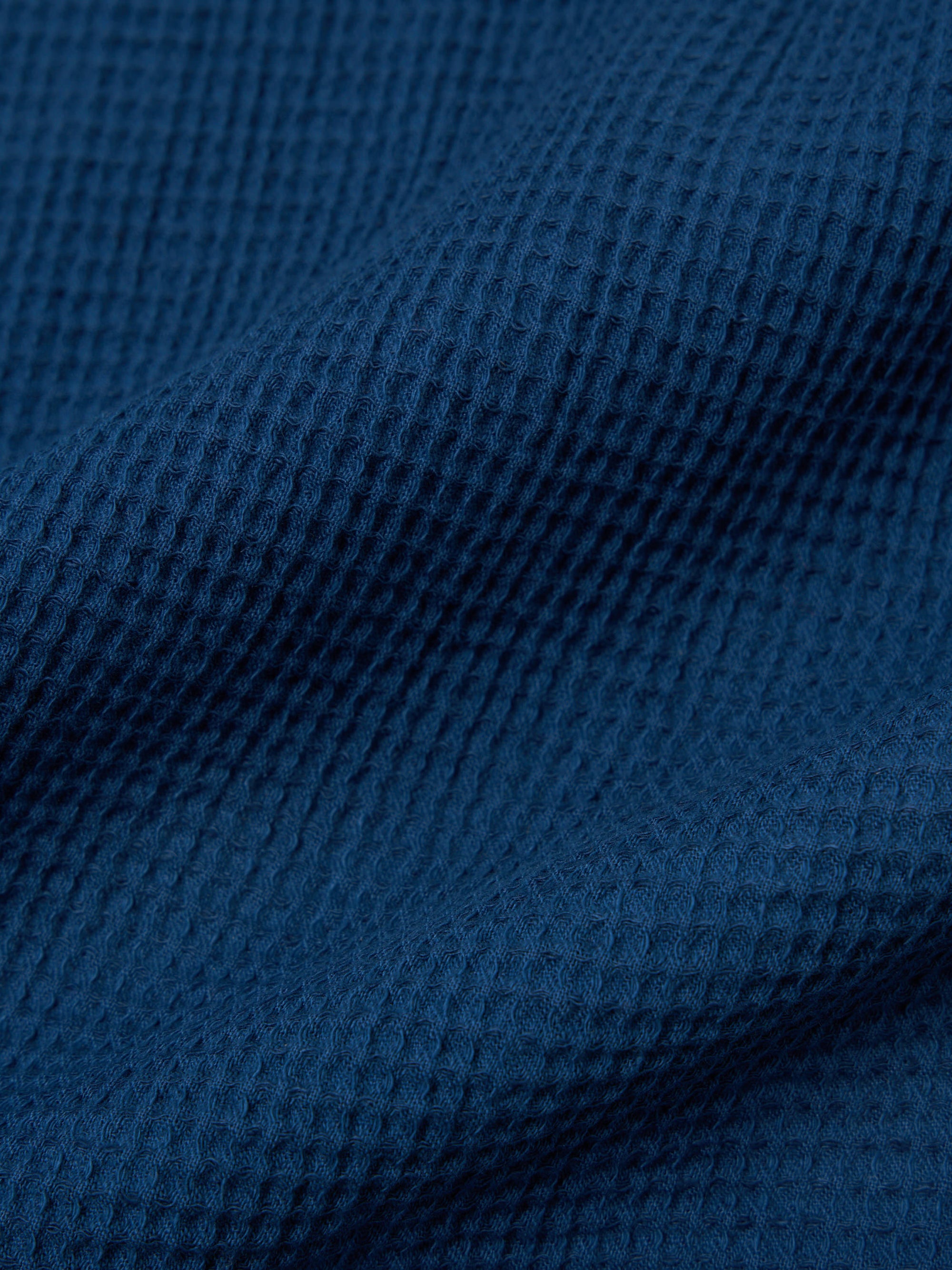 Navy Japanese Waffle Tech Overshirt