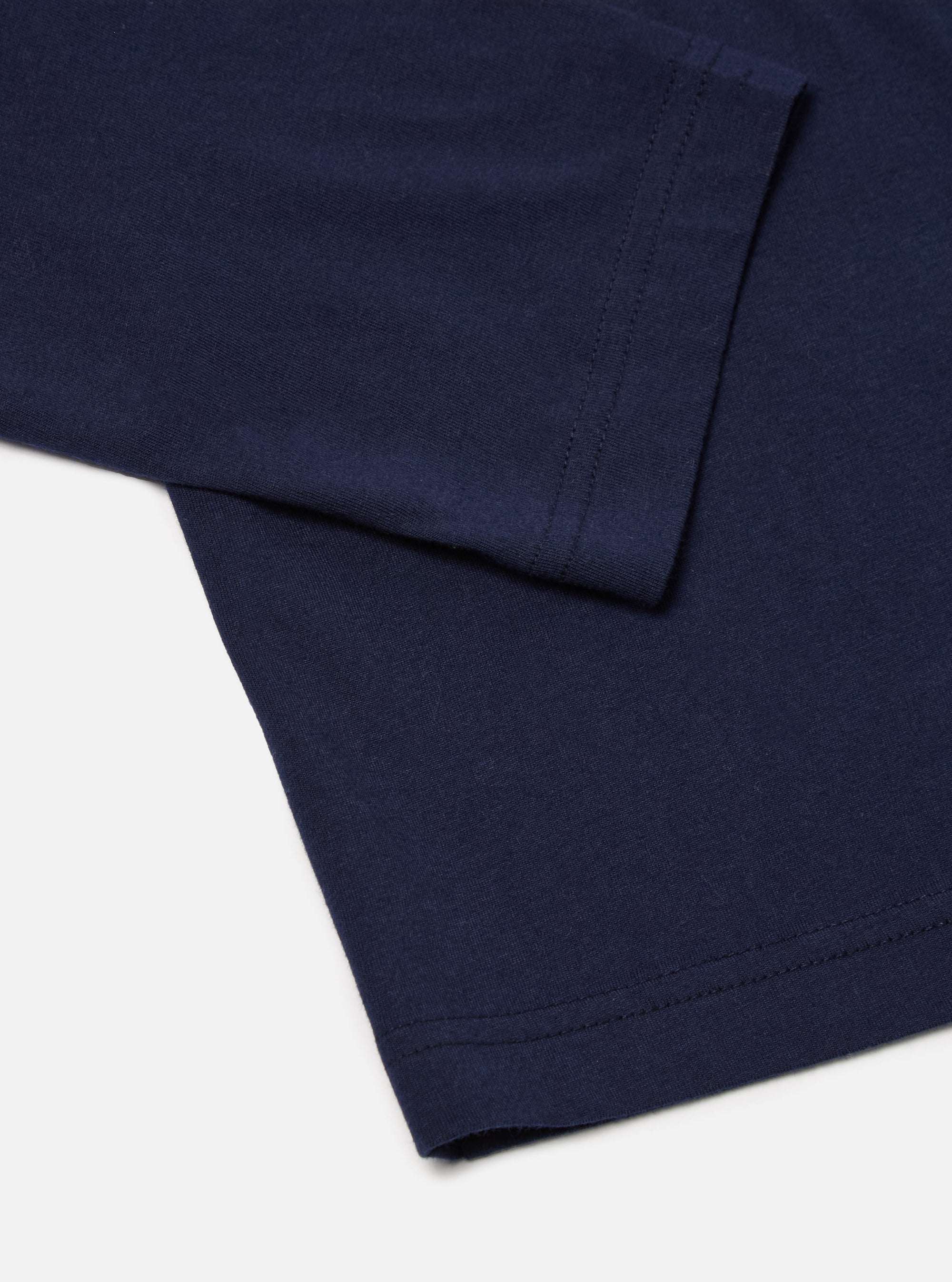 Navy Single Jersey L/S Tee