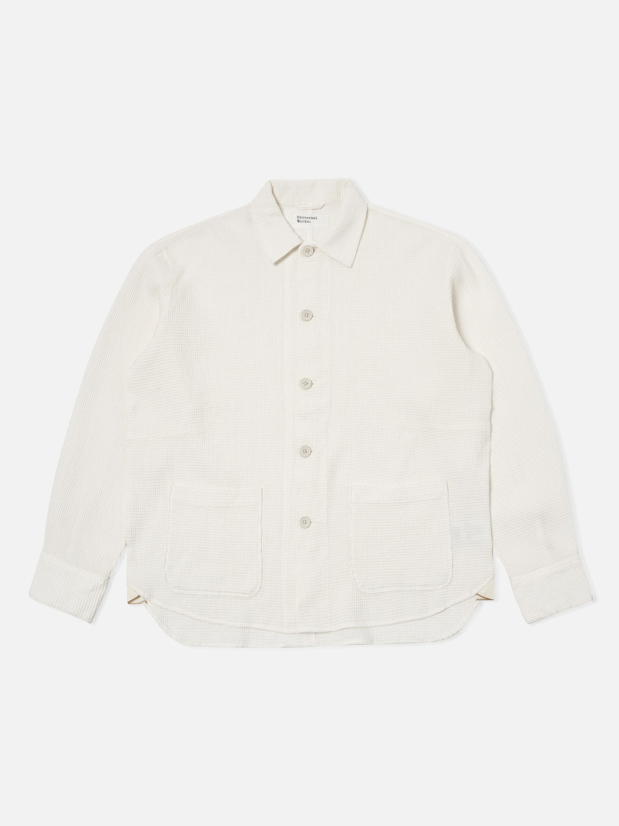 Ecru Japanese Waffle Travail Overshirt