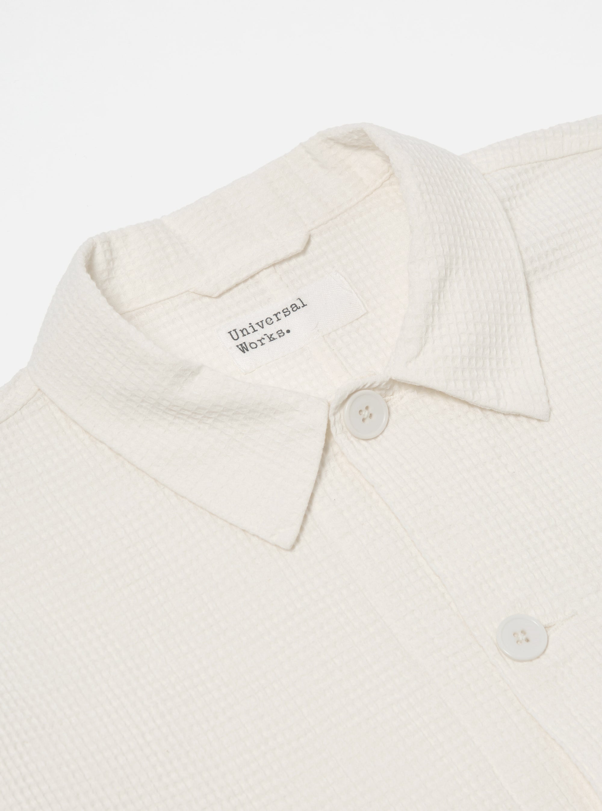 Ecru Japanese Waffle Travail Overshirt