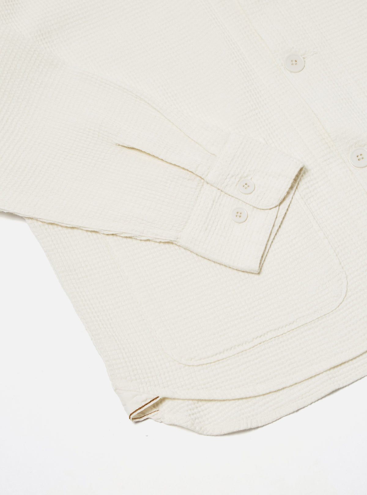 Ecru Japanese Waffle Travail Overshirt