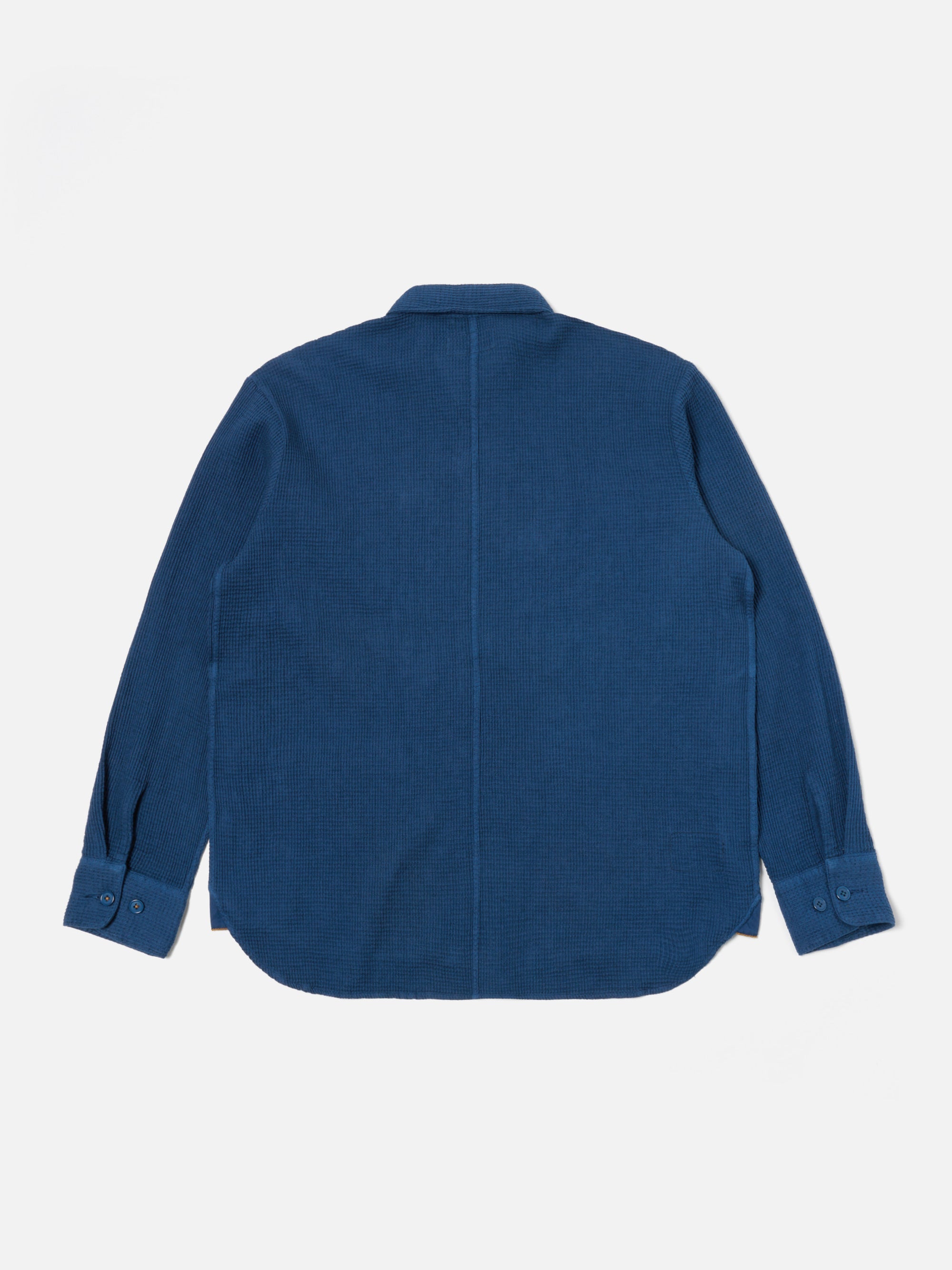Navy Japanese Waffle Travail Overshirt