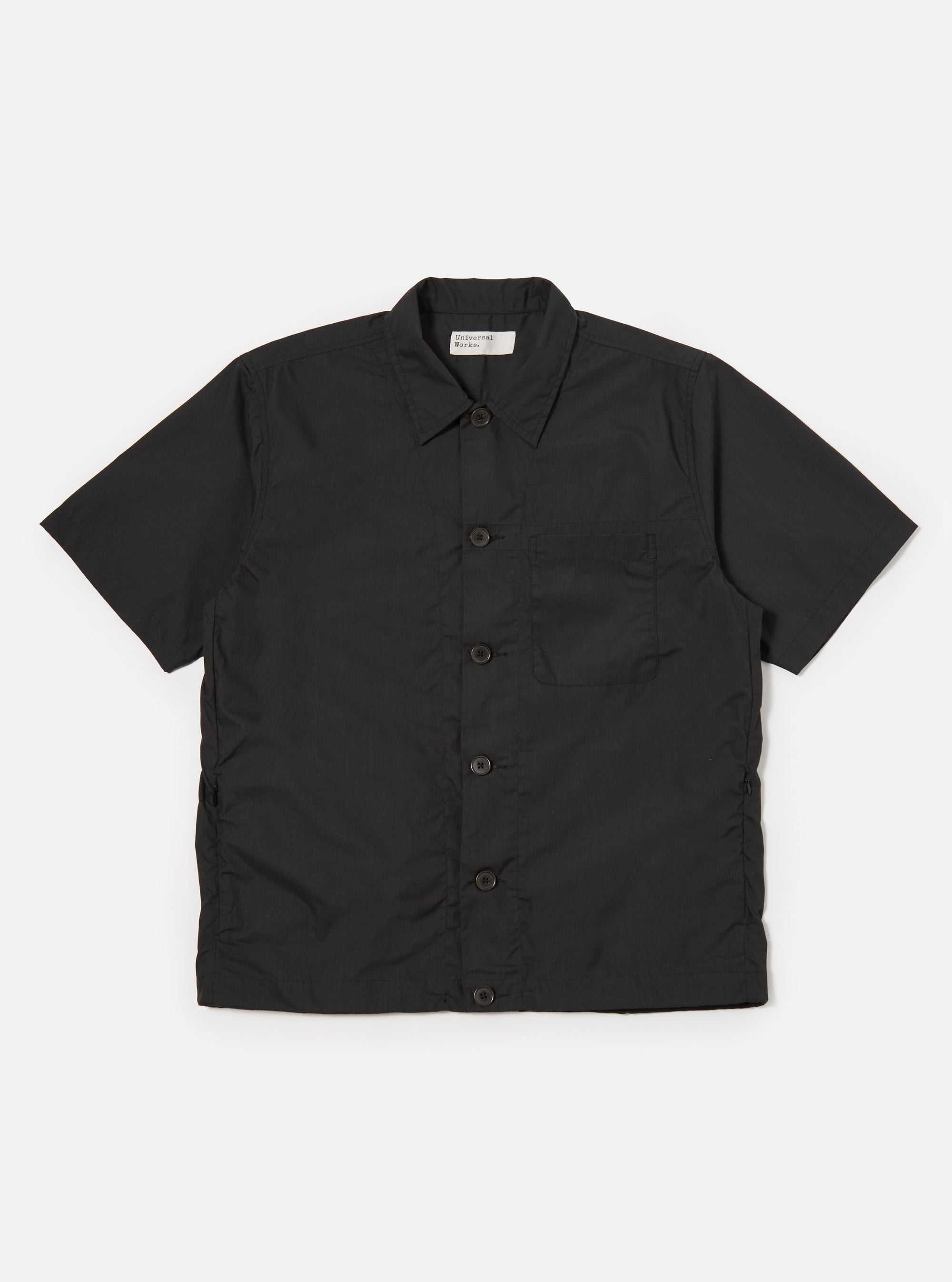 Black Recycled Polytech Tech Overshirt