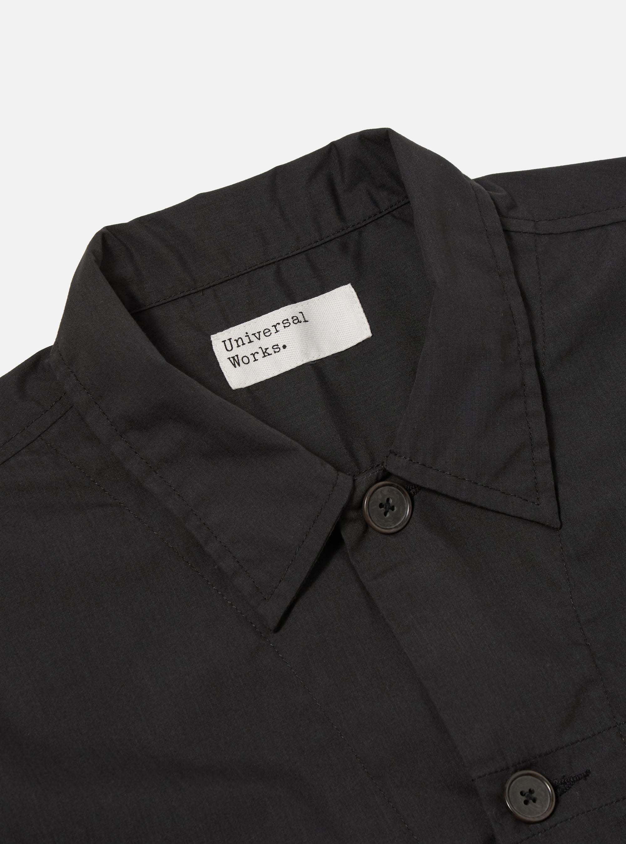 Black Recycled Polytech Tech Overshirt