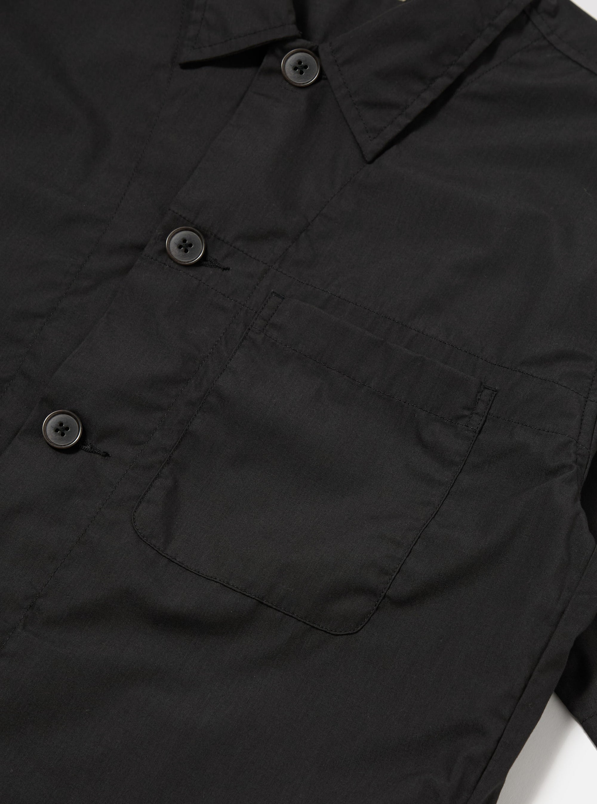 Black Recycled Polytech Tech Overshirt