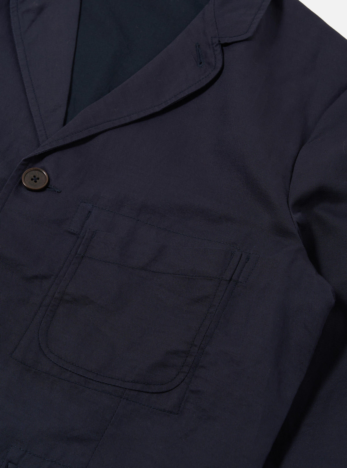 Navy Linen Cotton Barra Jacket