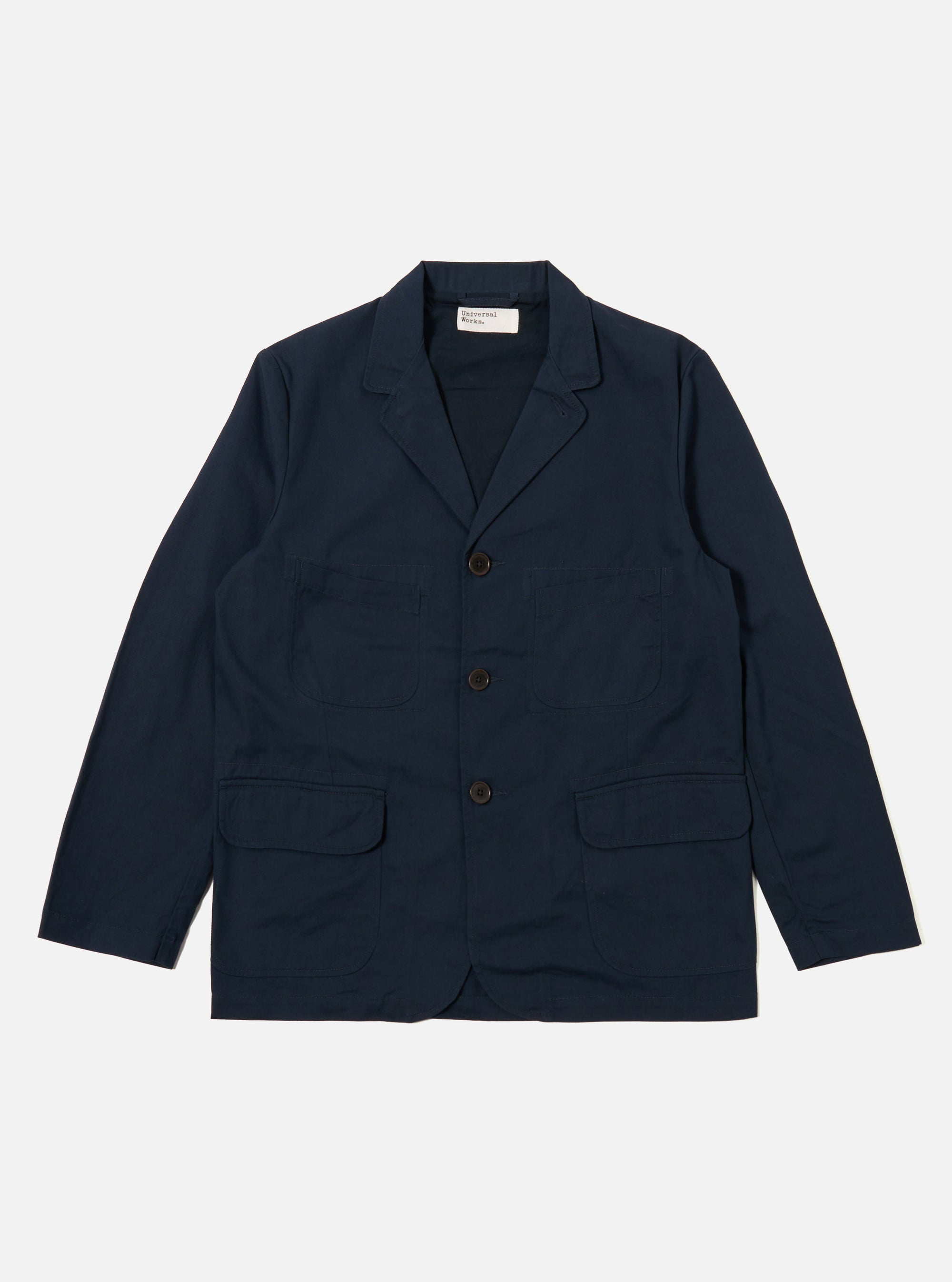Navy Cotton Twill Barra Jacket
