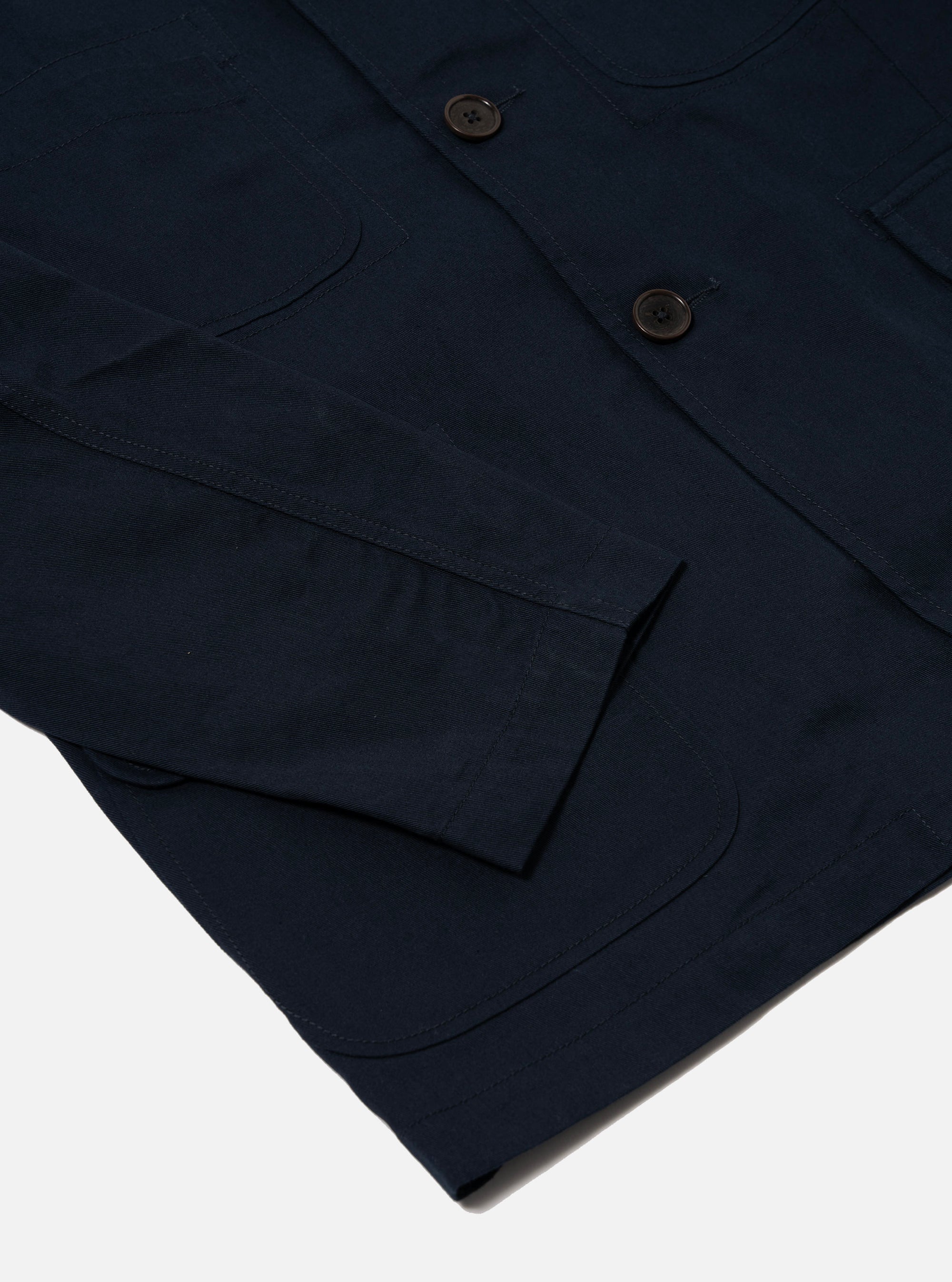 Navy Cotton Twill Barra Jacket