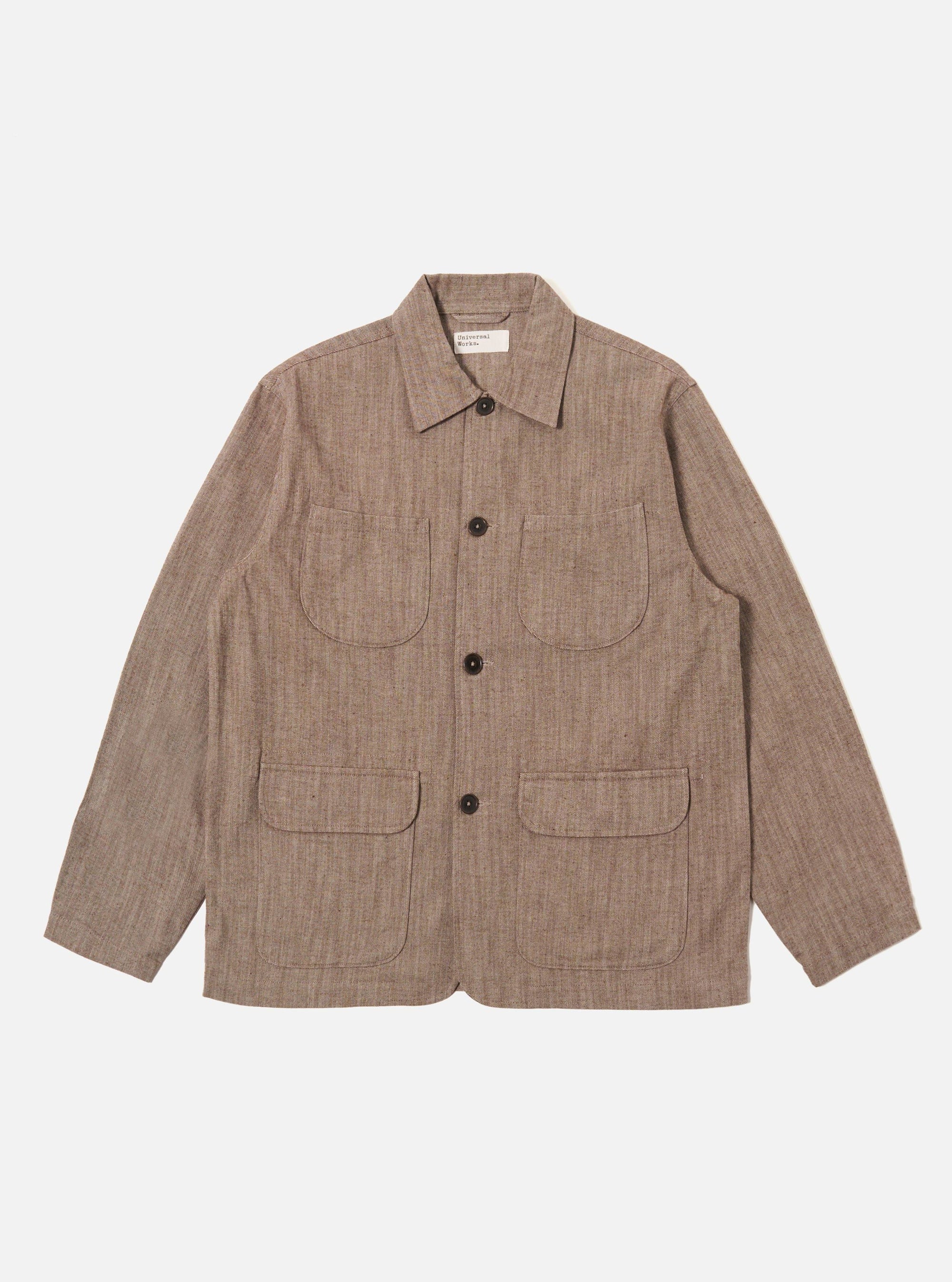 Brown Vintage Twill Weave Labour Jacket