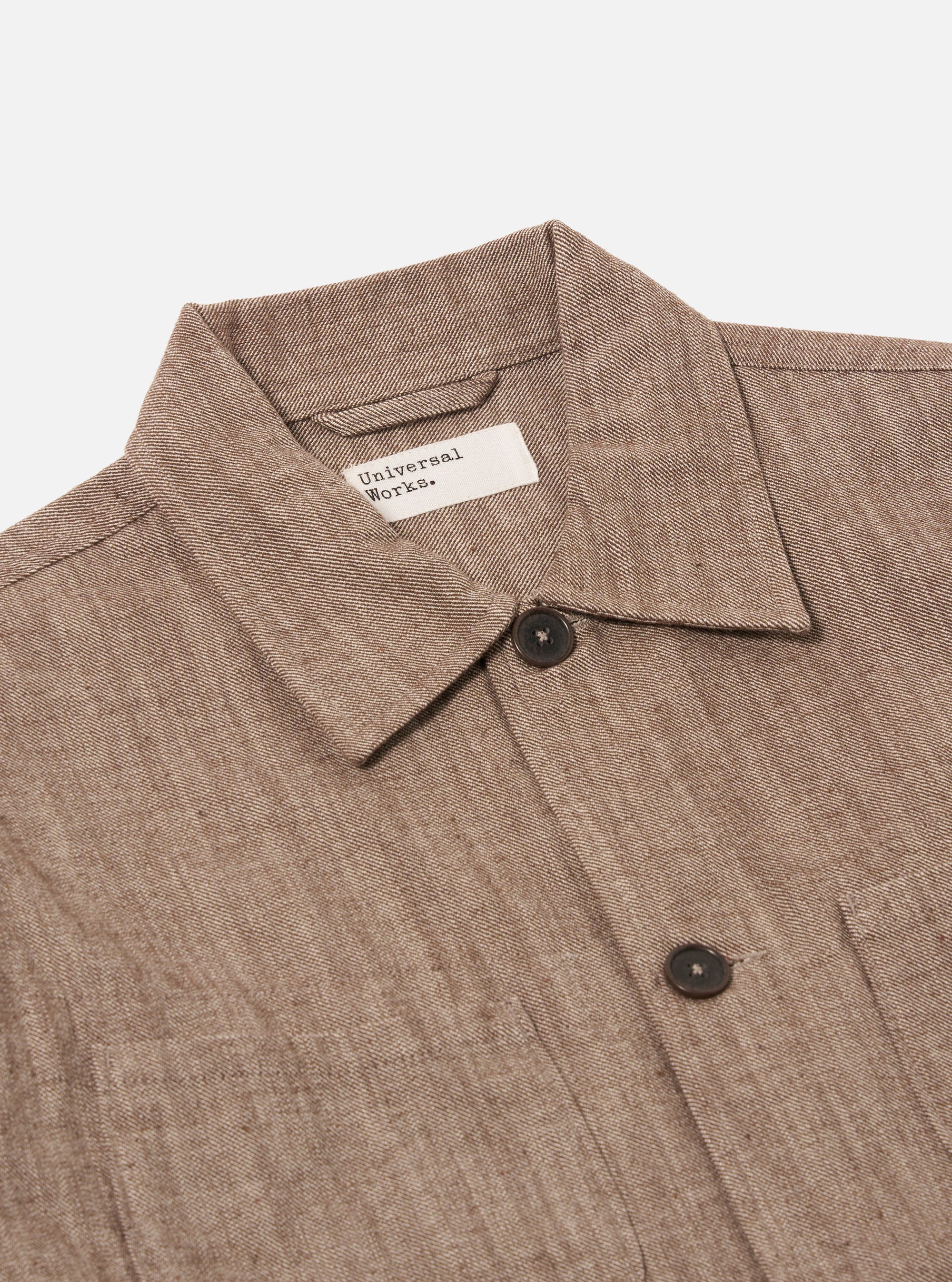 Brown Vintage Twill Weave Labour Jacket