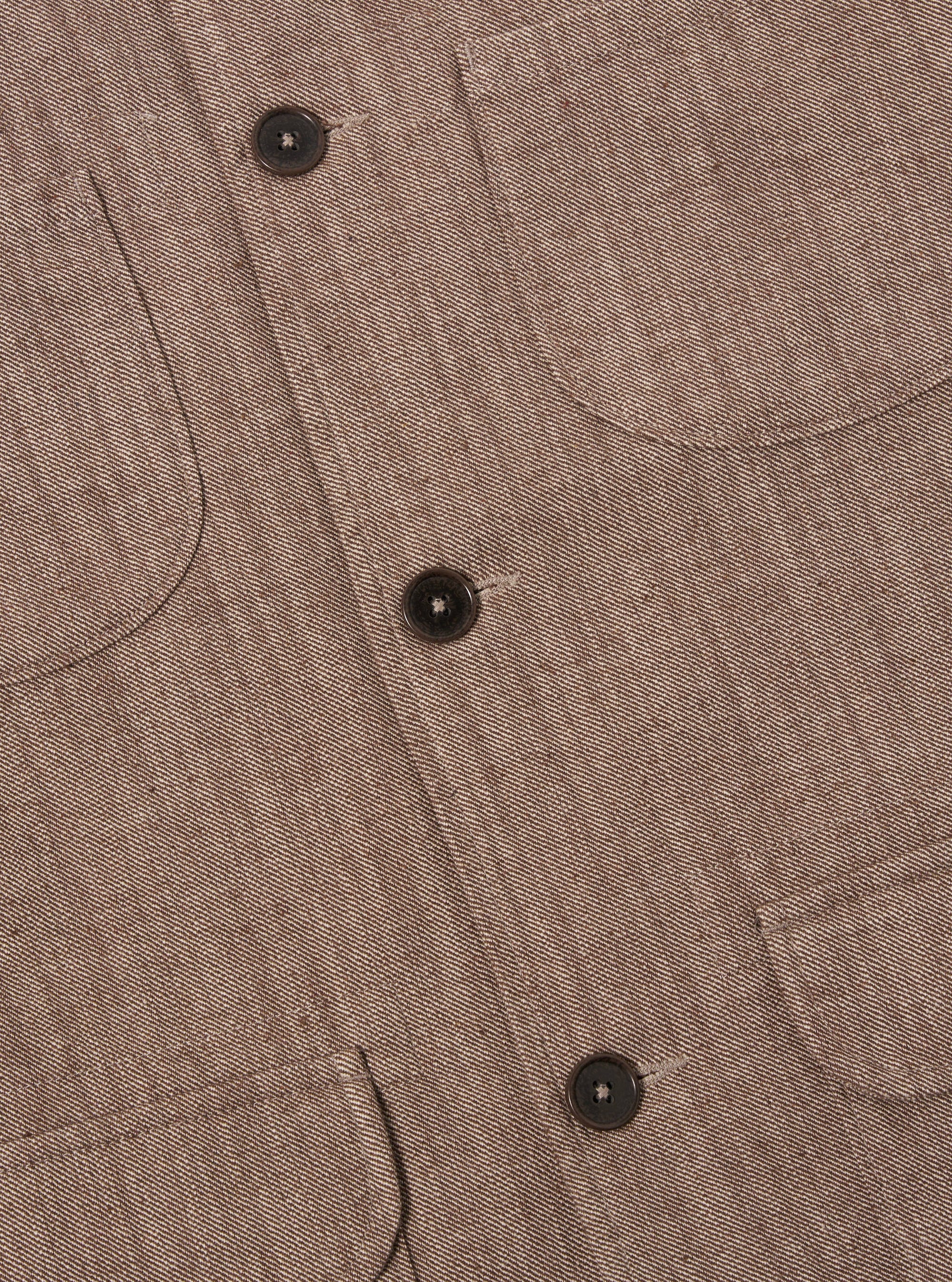 Brown Vintage Twill Weave Labour Jacket