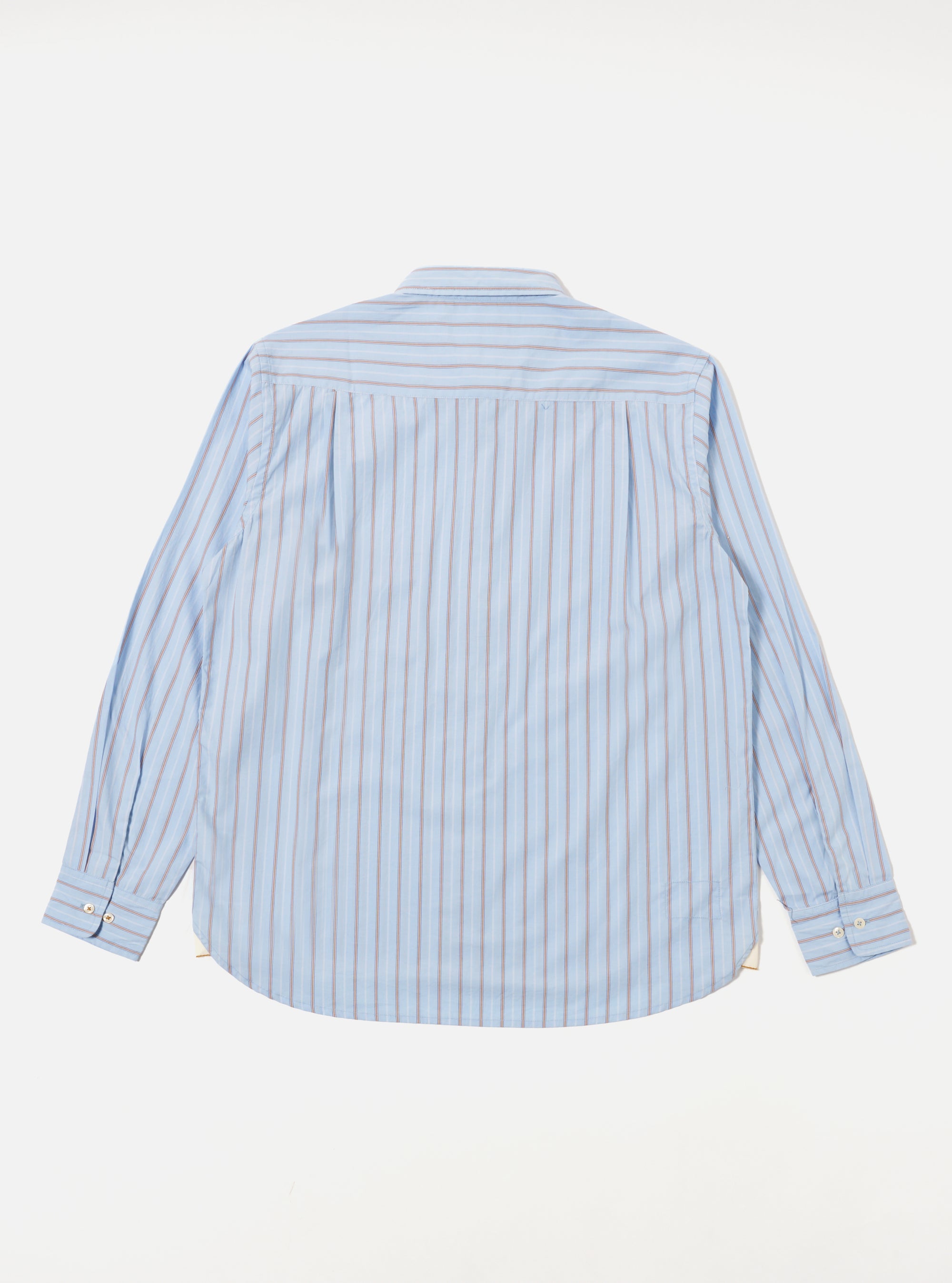 Sky Blue Urban Stripe Square Pocket Shirt