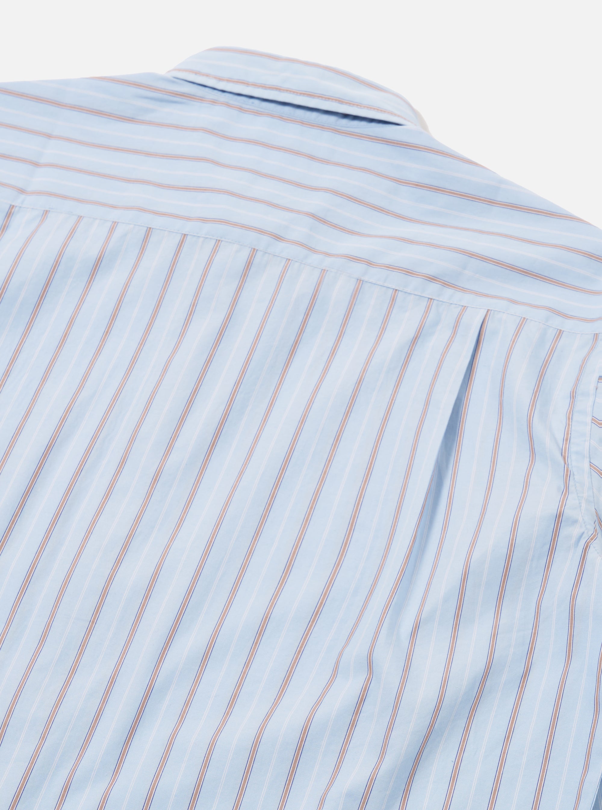 Sky Blue Urban Stripe Square Pocket Shirt