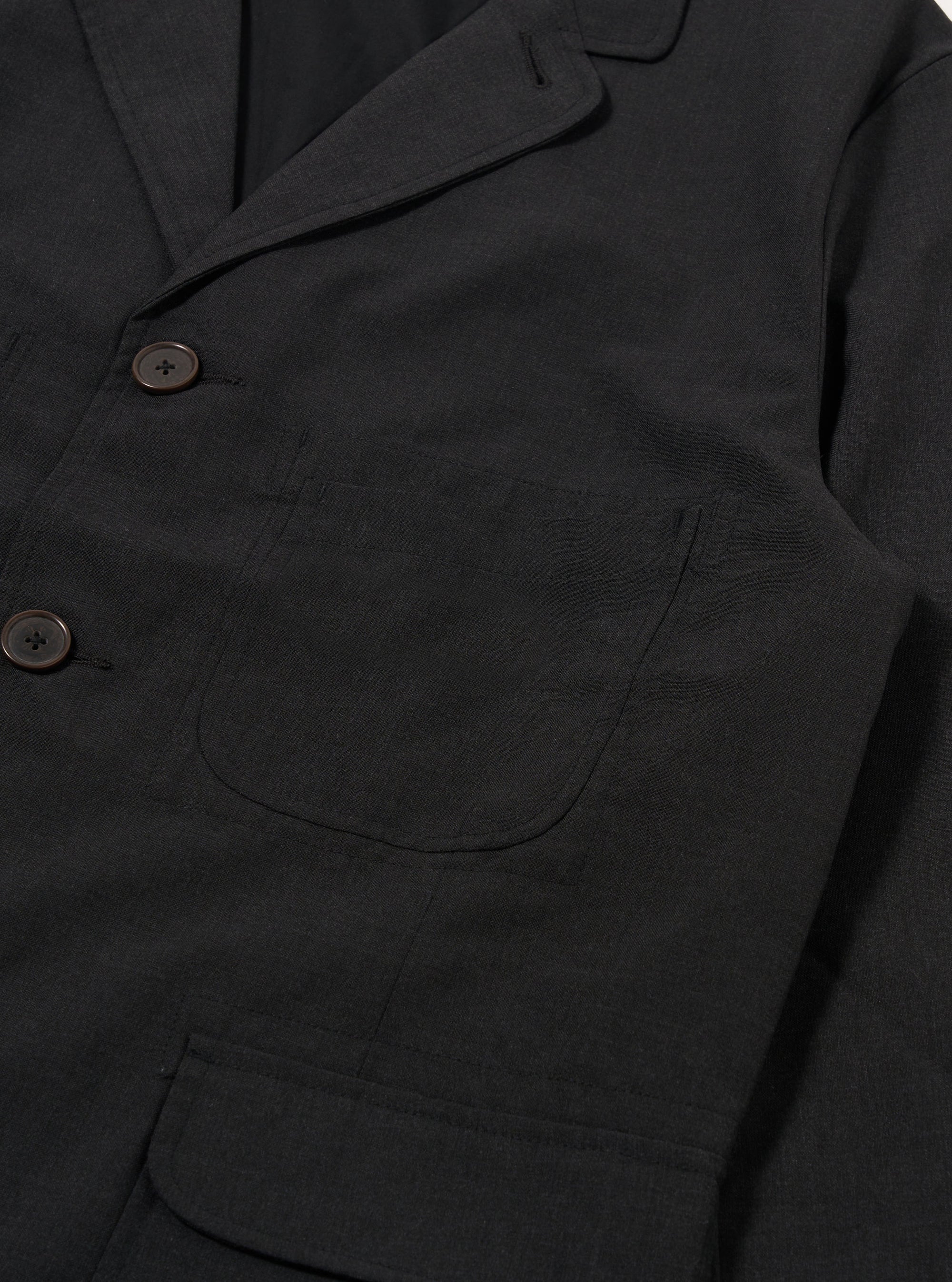 Charcoal Tropical Suiting Barra Jacket