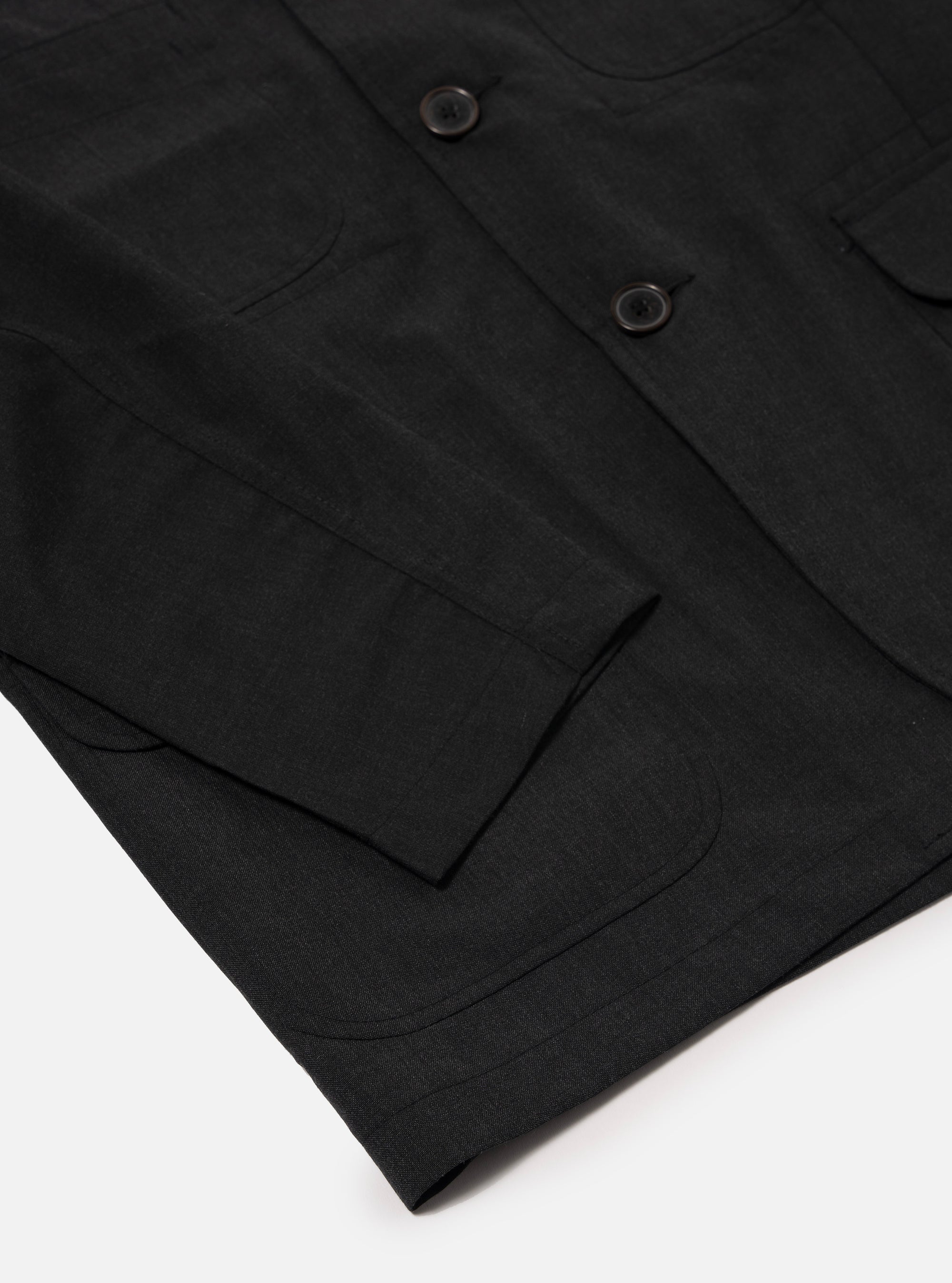 Charcoal Tropical Suiting Barra Jacket