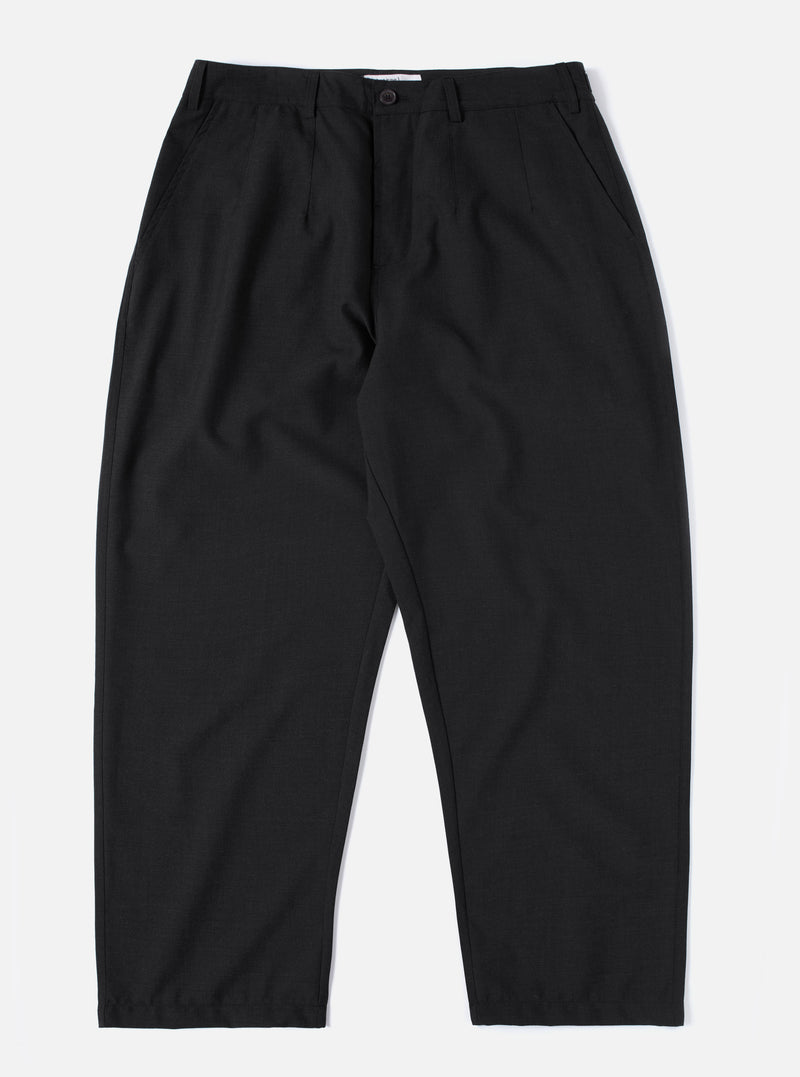 Charcoal Tropical Suiting Dutch Pant