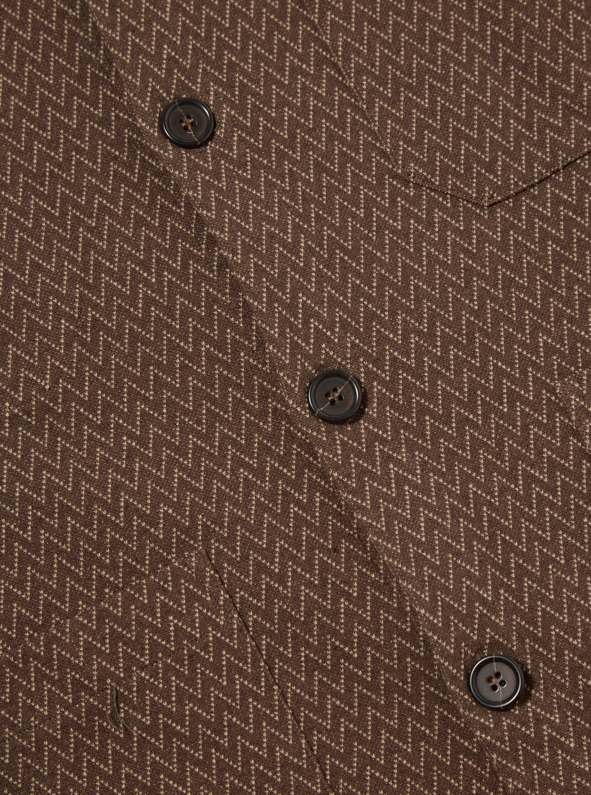 Brown Cotton Mix Fleece Cardigan